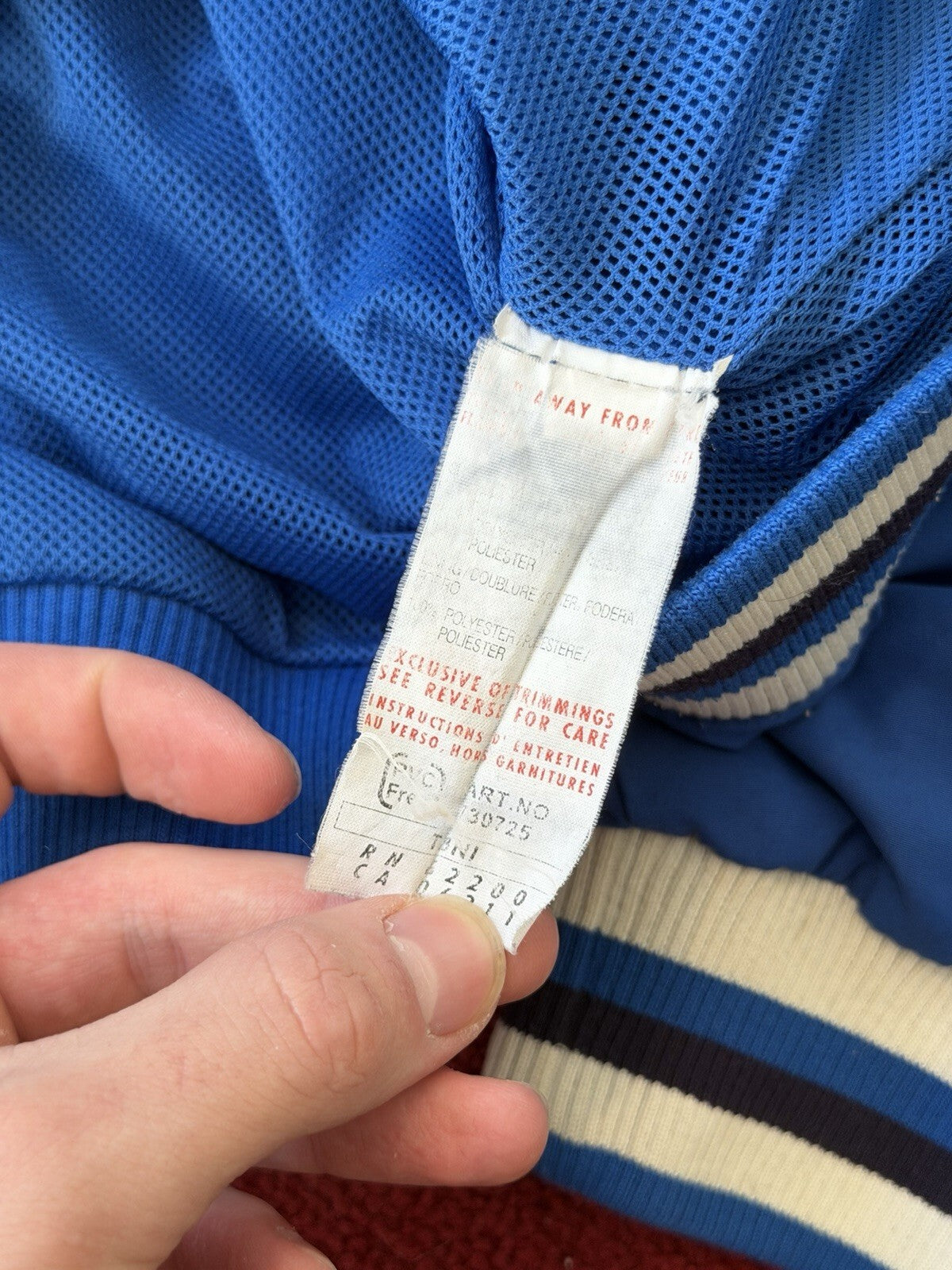 Vintage Y2K Puma Italia Soccer Rain Jacket Bomber Men's XLarge Blue Windbreaker