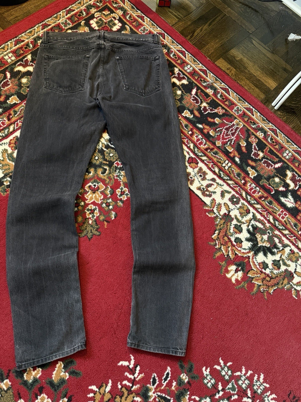Our Legacy Mens Zero Cut Broken Twill Black Denim Jeans Pants Dark Wash - 33x32