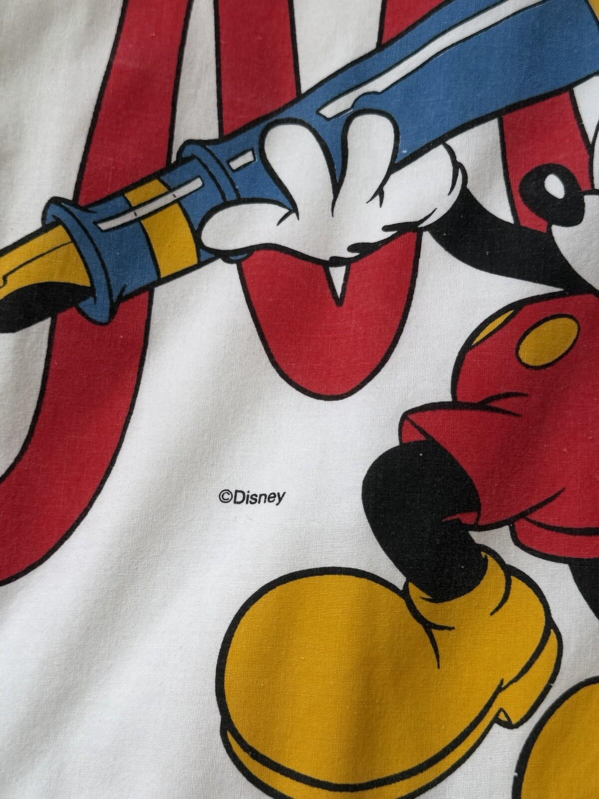 Mickey Mouse Disney Women's Oversized Hooded Jacket White Parka Reversible M