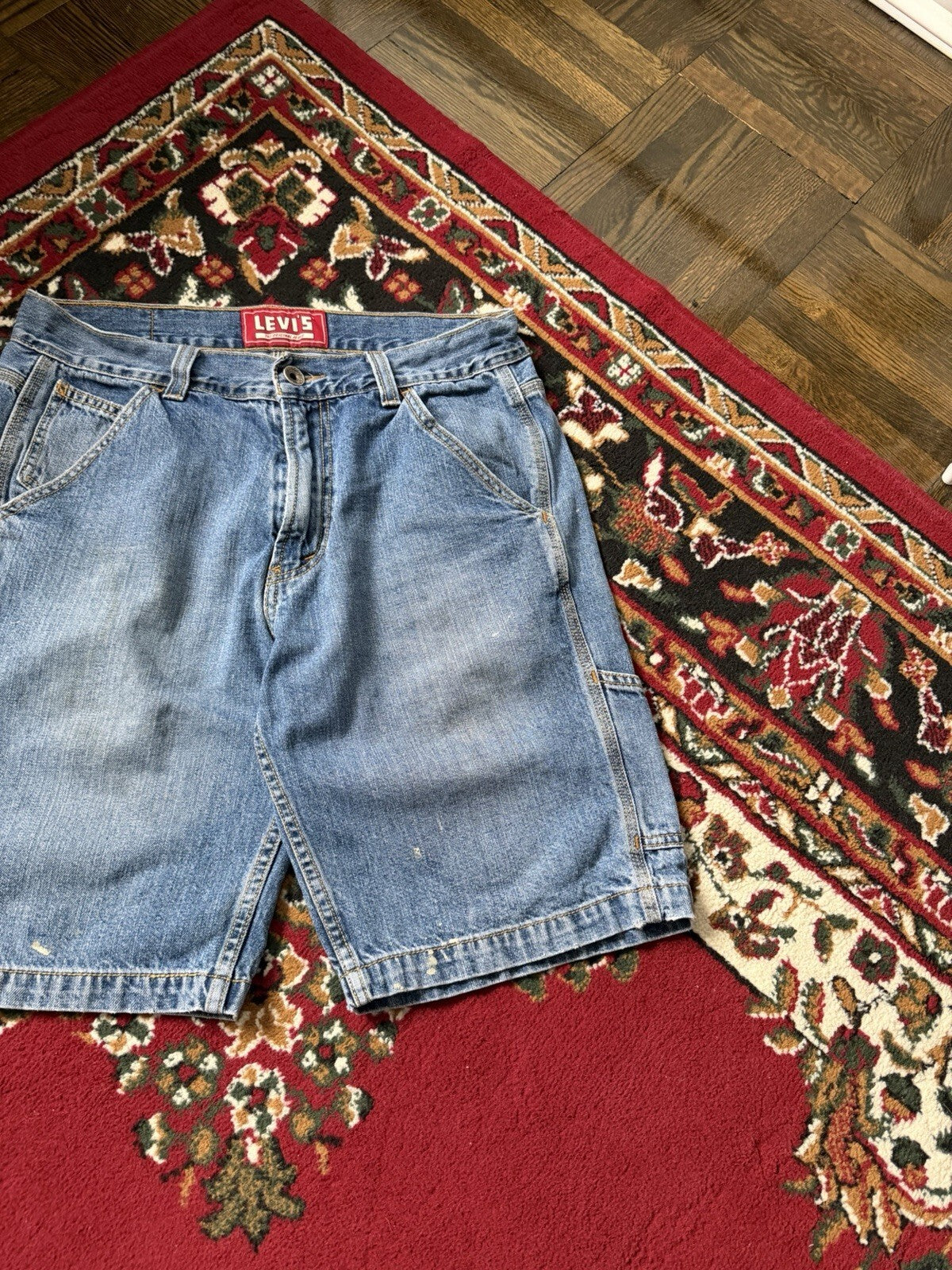 Levi’s Jeans Carpenter Jean Shorts Size 32 Jorts Y2K Skater Baggy Distressed