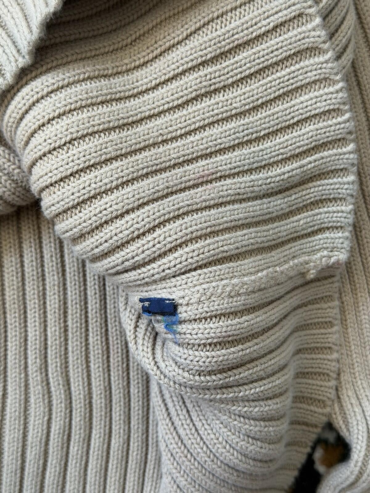 VTG Polo Ralph Lauren Ribbed Sweater Slim Fit Turtleneck Men L Fisherman 90s