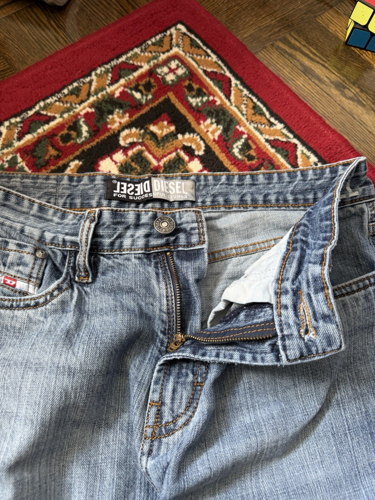 Diesel Washed Jeans Bootcut Jeans Size 34 Flared