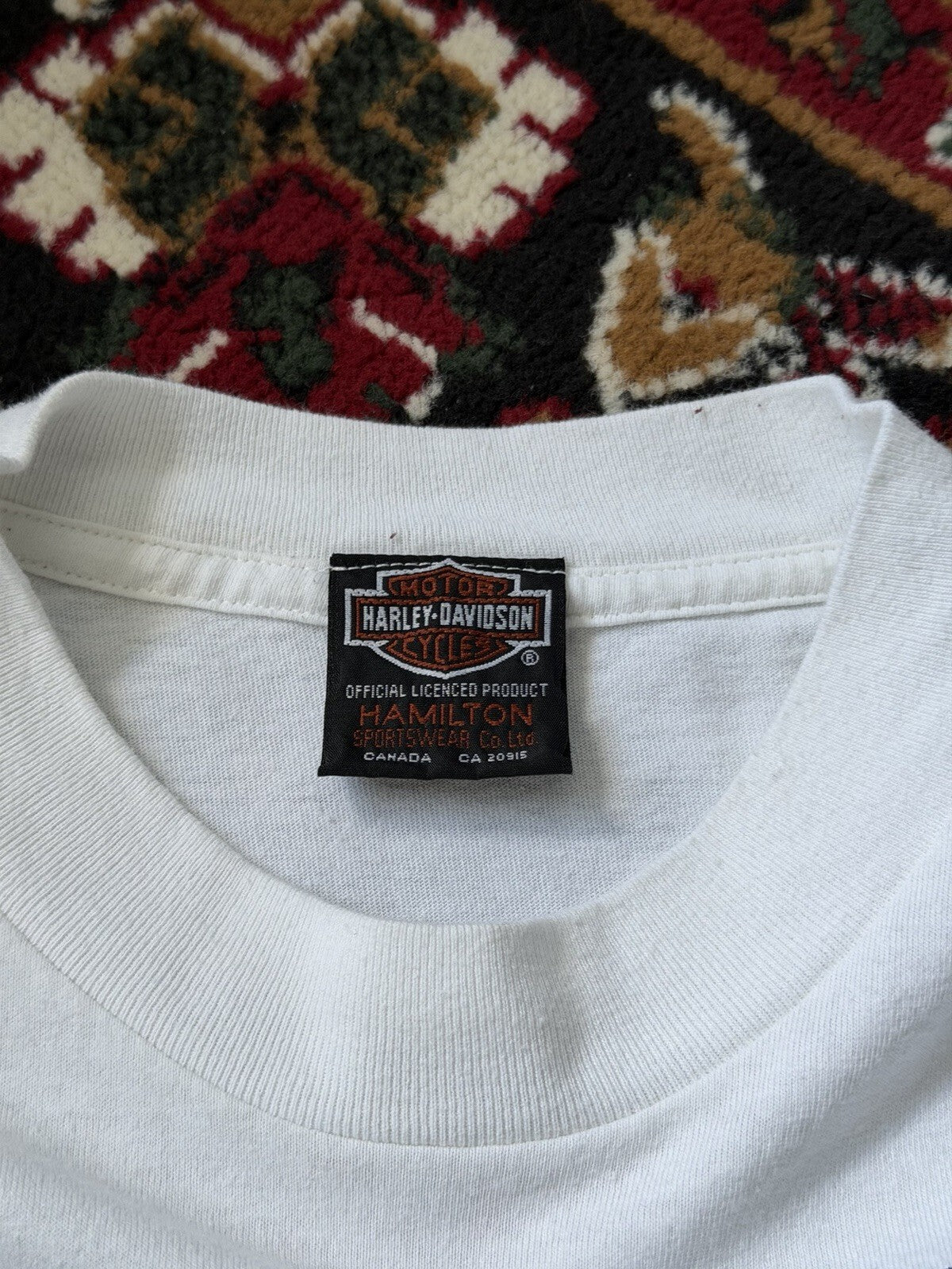 Vintage Harley Davidson Softail Heritage Motorcycle Men's XXL Tee 90s Sarnia ON
