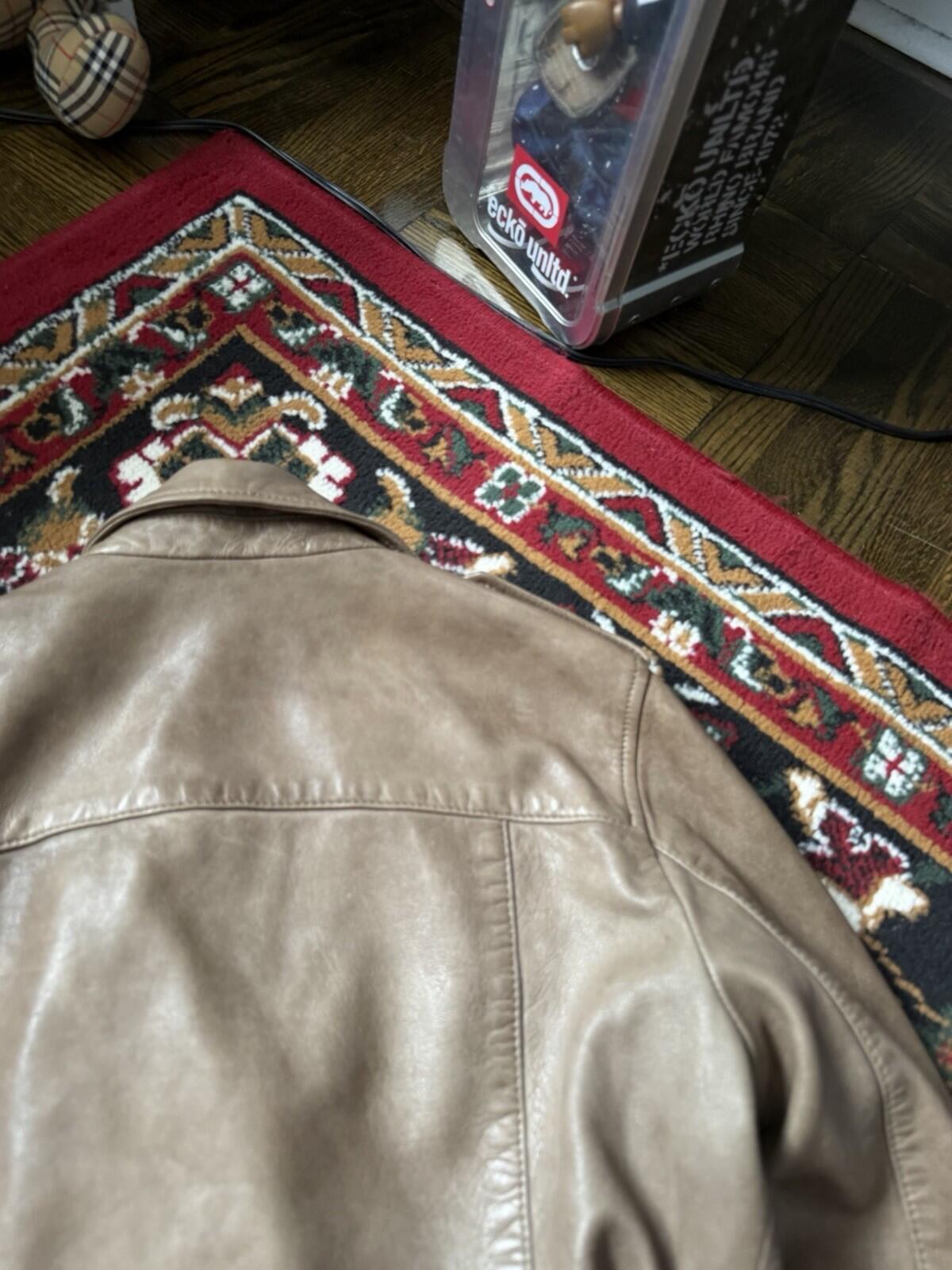 ALLSAINTS Wyatt Lambskin Leather Biker Jacket - Brown - 6 US