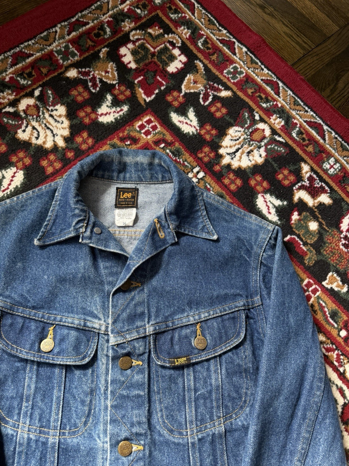 80s Lee Riders Vintage Denim Trucker Jacket Sex Pistols "god save the queen"