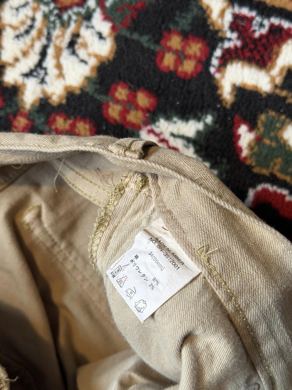 Back Number Color Japanese Denim Made in Japan Jeans Size 34
