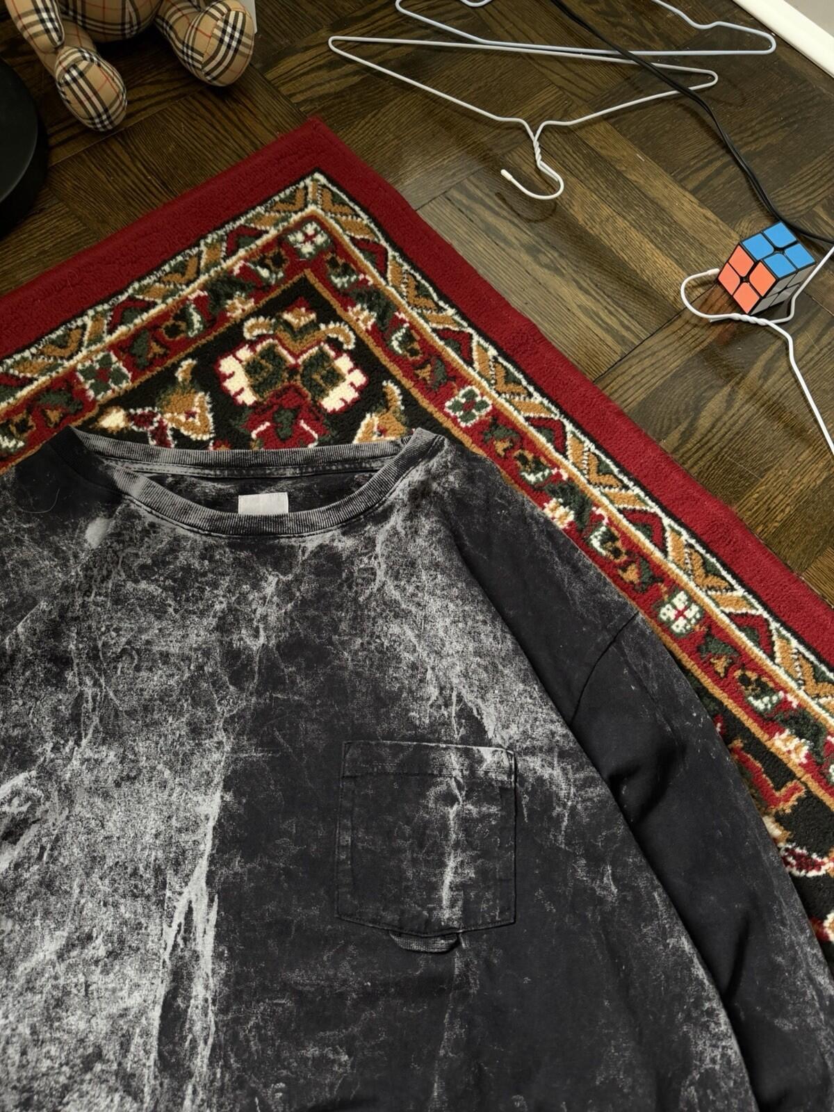 YSTRDY'S TMRRW Garment Dyed Pocket Longsleeve T-Shirt Tee Size Medium Made in Ja