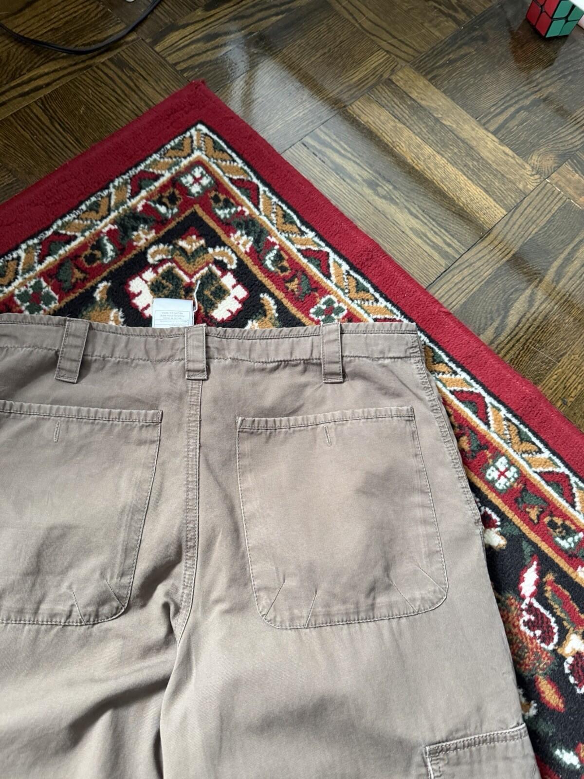 Vintage Nike Y2K Cargo Baggy Pants Olive Green Size S 00s