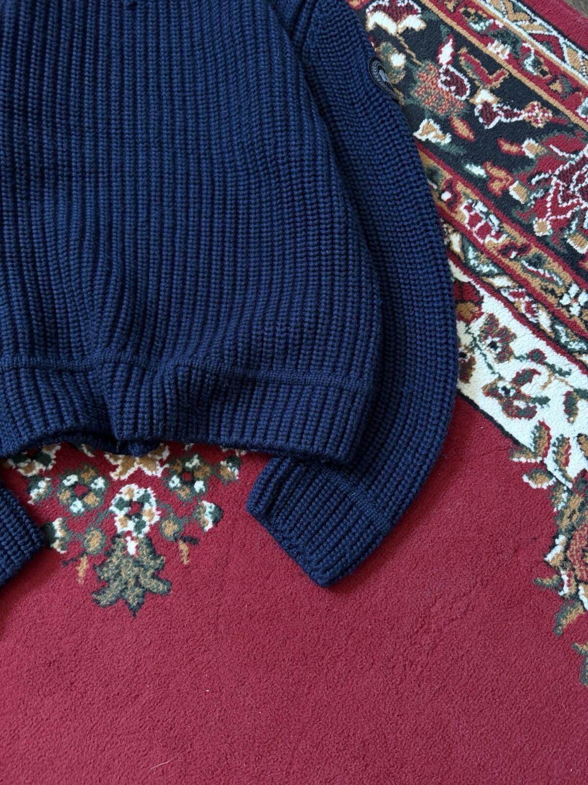 Canada Goose Men's Navy Blue Merino Wool Knit Pullover Sweater Regular Size M