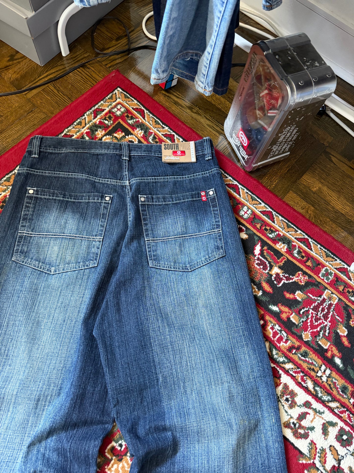 Y2K South Pole Washed Baggy Jeans