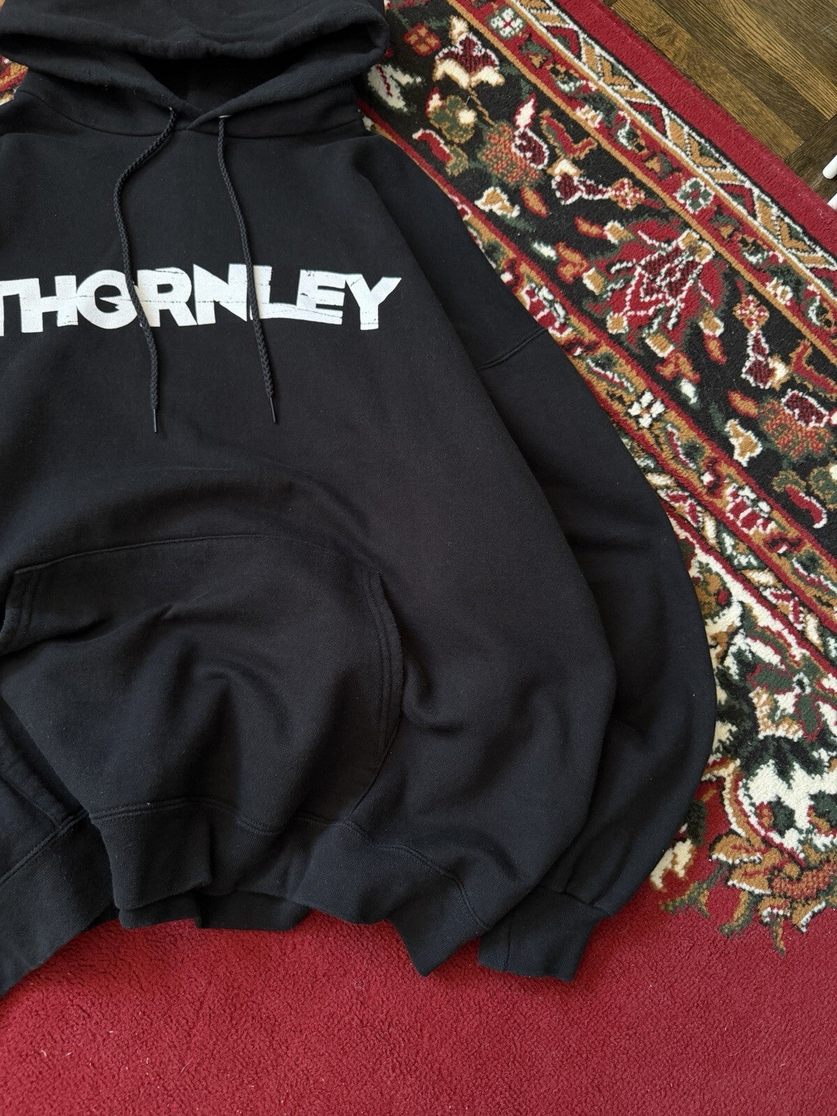 90s Thornley Double Sided Logo Hoodie Vintage Concert Tour