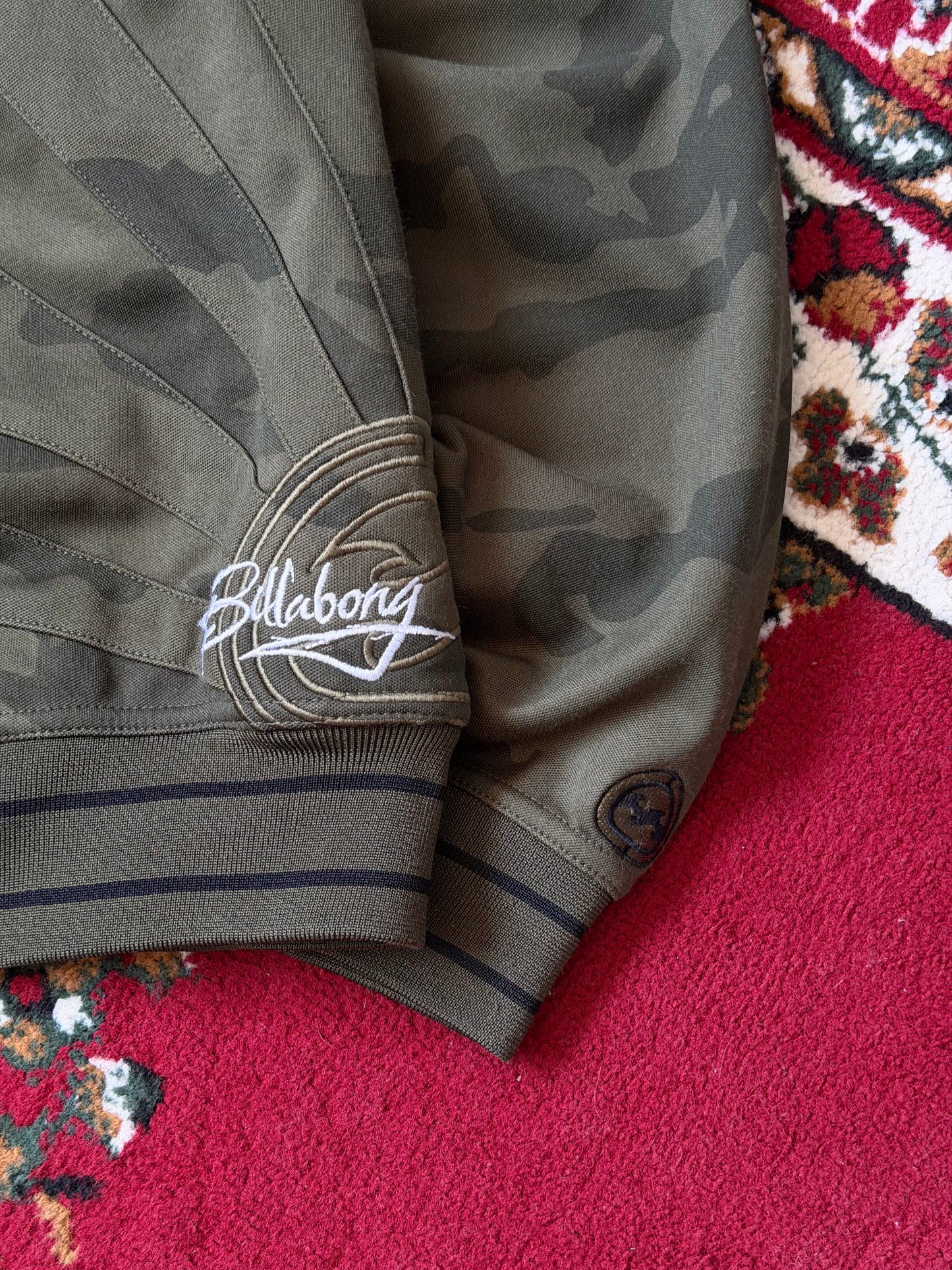 Vintage Billabong Green Track Zip Up Jacket / Sweater