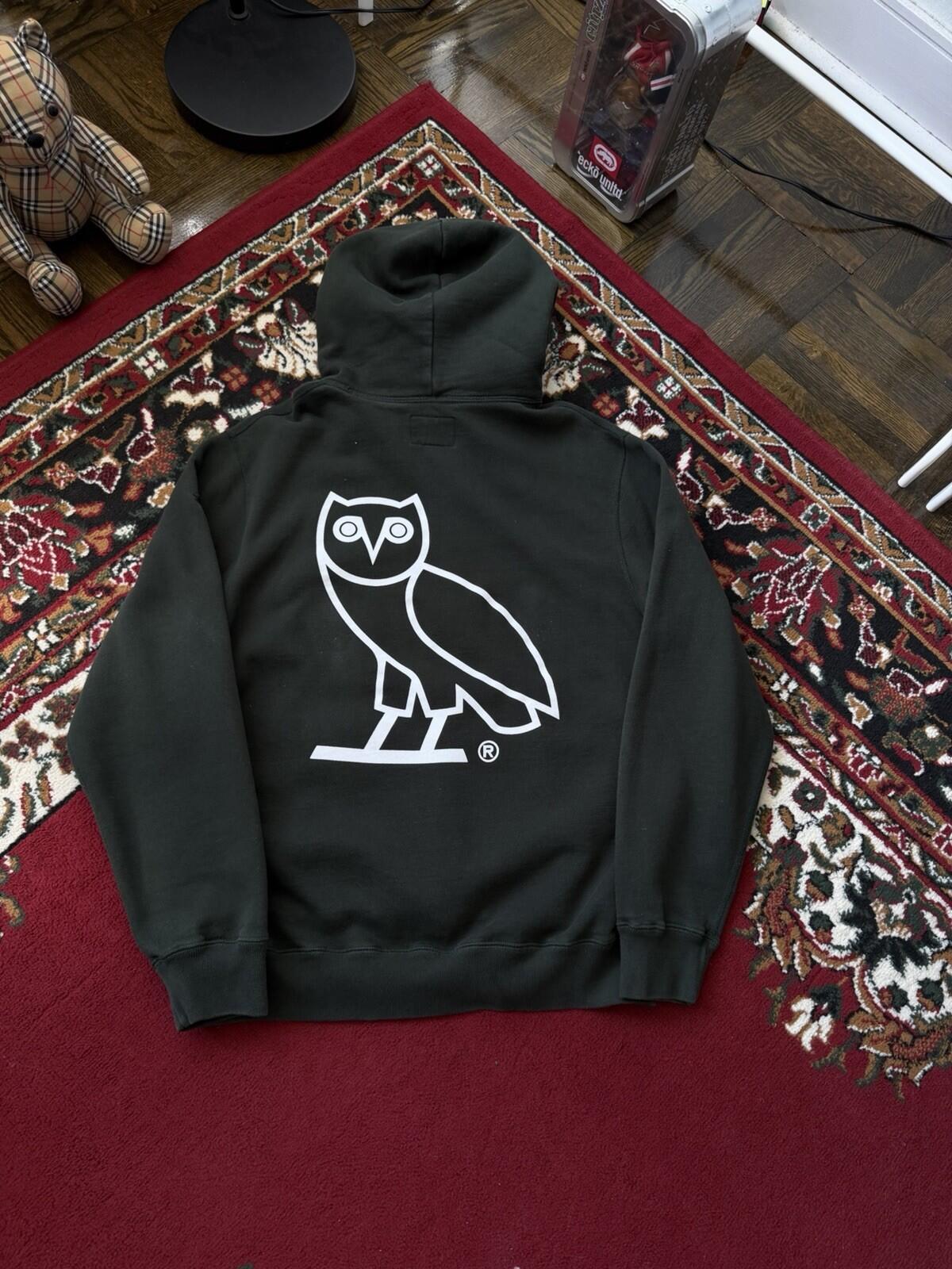 Roots x OVO Octobers Very Own Logo Green  Hoodie Size Medium