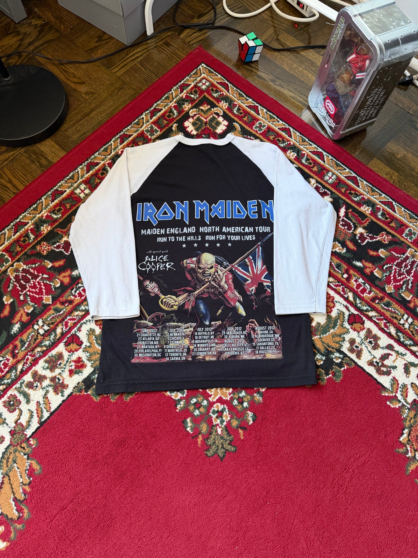 Iron Maiden 3/4 Sleeves Double Sided Tour Tee T-shrit