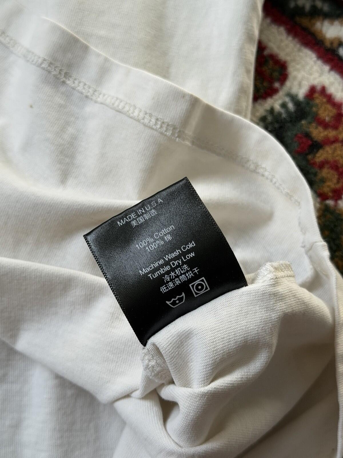 Rhude God Help Me Tee "Vintage White" Size L Made In USA