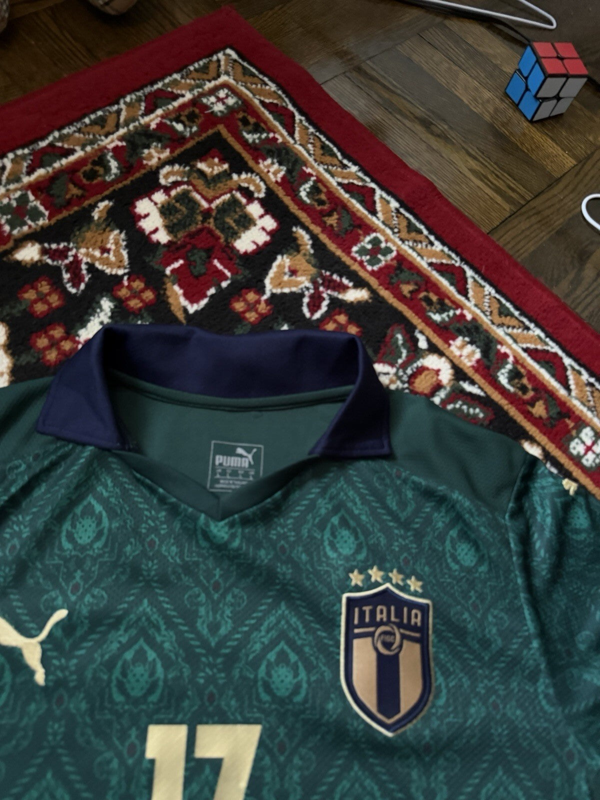2019-20 Puma Italy Football T-Shirt Ciro Immobile #17 Size L