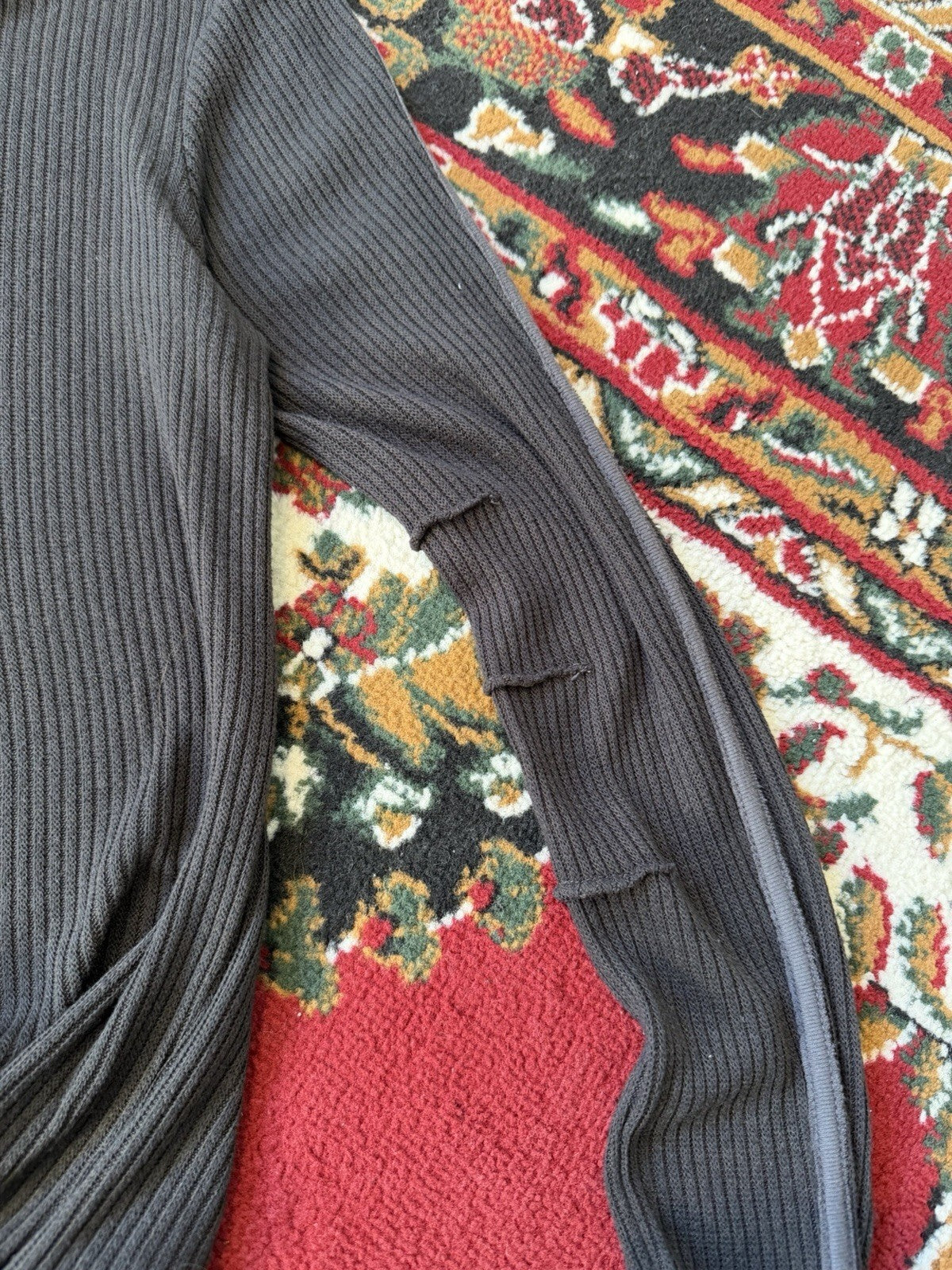 Salvage Sweatshirt Mens Medium Gray Sweater Grunge Y2K Hand Crafted in LA