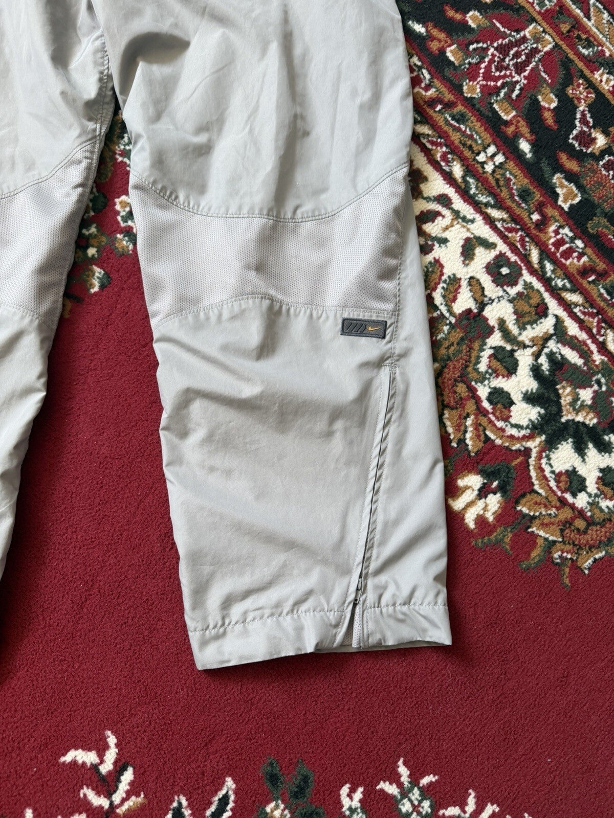 Y2K Nike Baggy Vintage Nylon Pants Gray Size L
