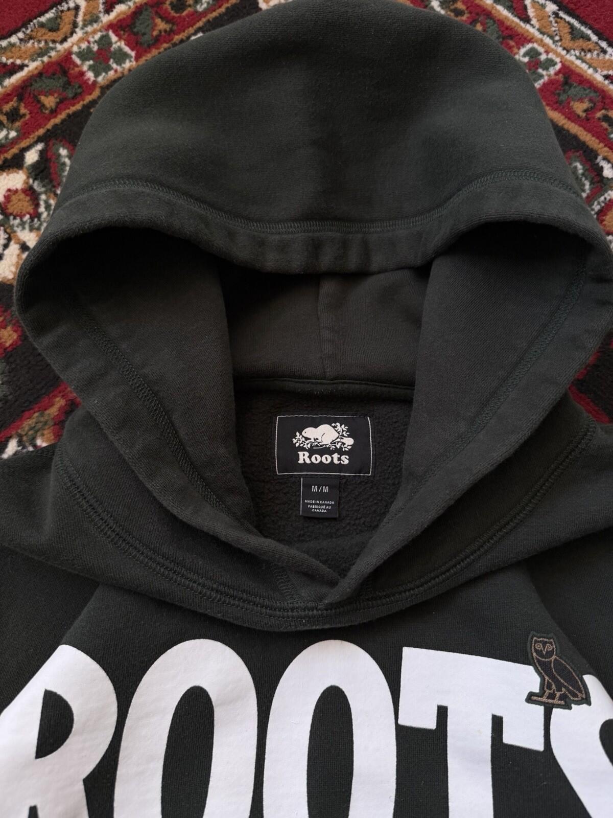 Roots x OVO Octobers Very Own Logo Green  Hoodie Size Medium