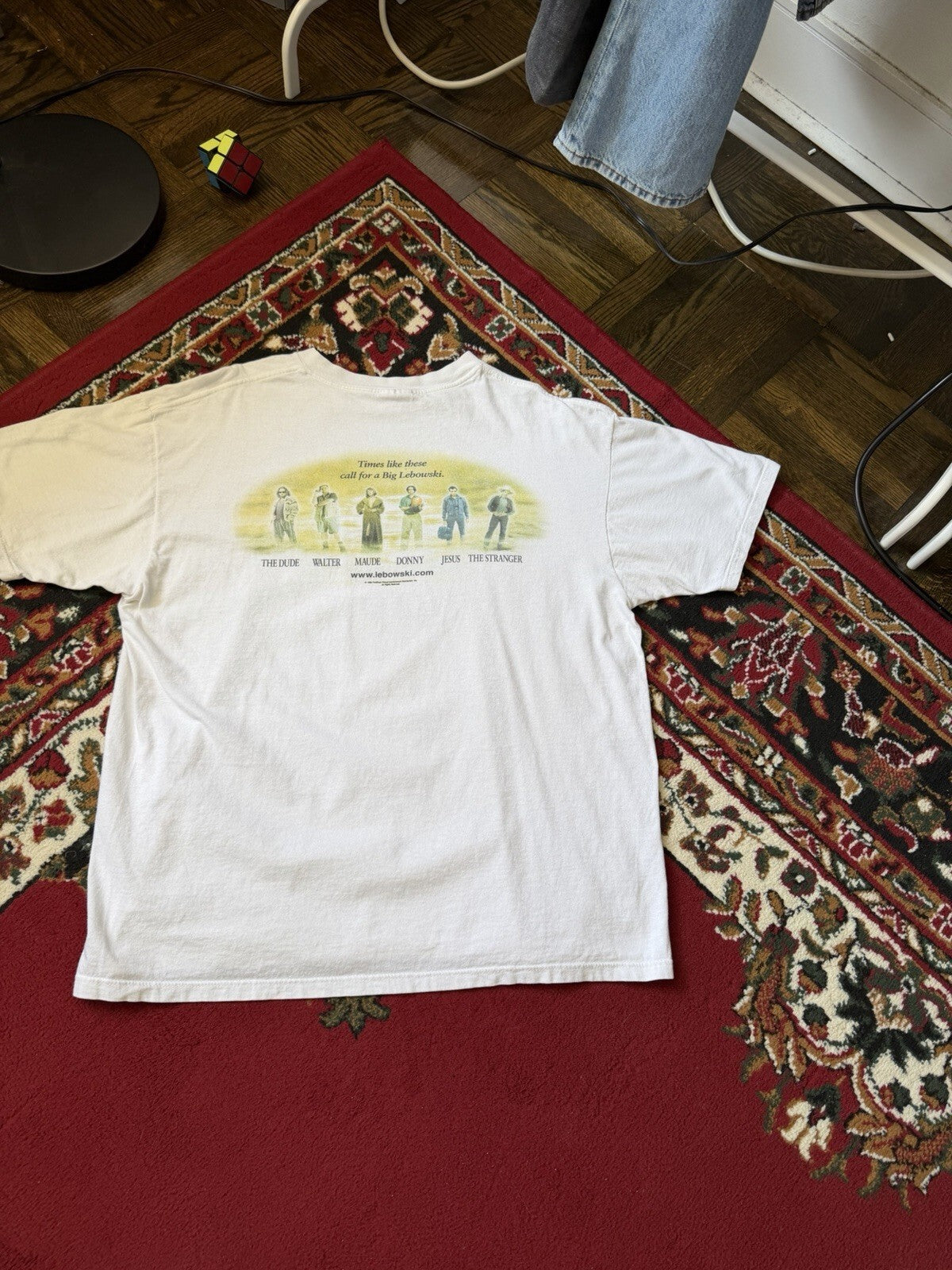THE BIG LEBOWSKI Dude (1998) Vintage Promo T-Shirt Extremely Rare XL 90s