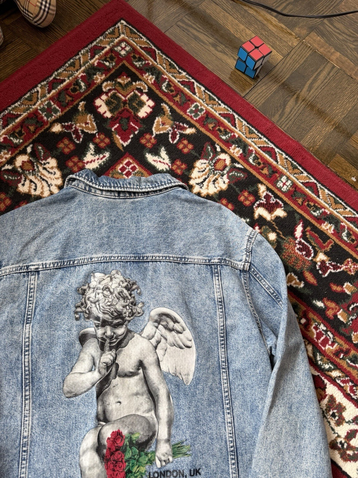Limited Release H&M Young Thug 2018 Eurpoean Tour Cherub Denim Jacket Medium