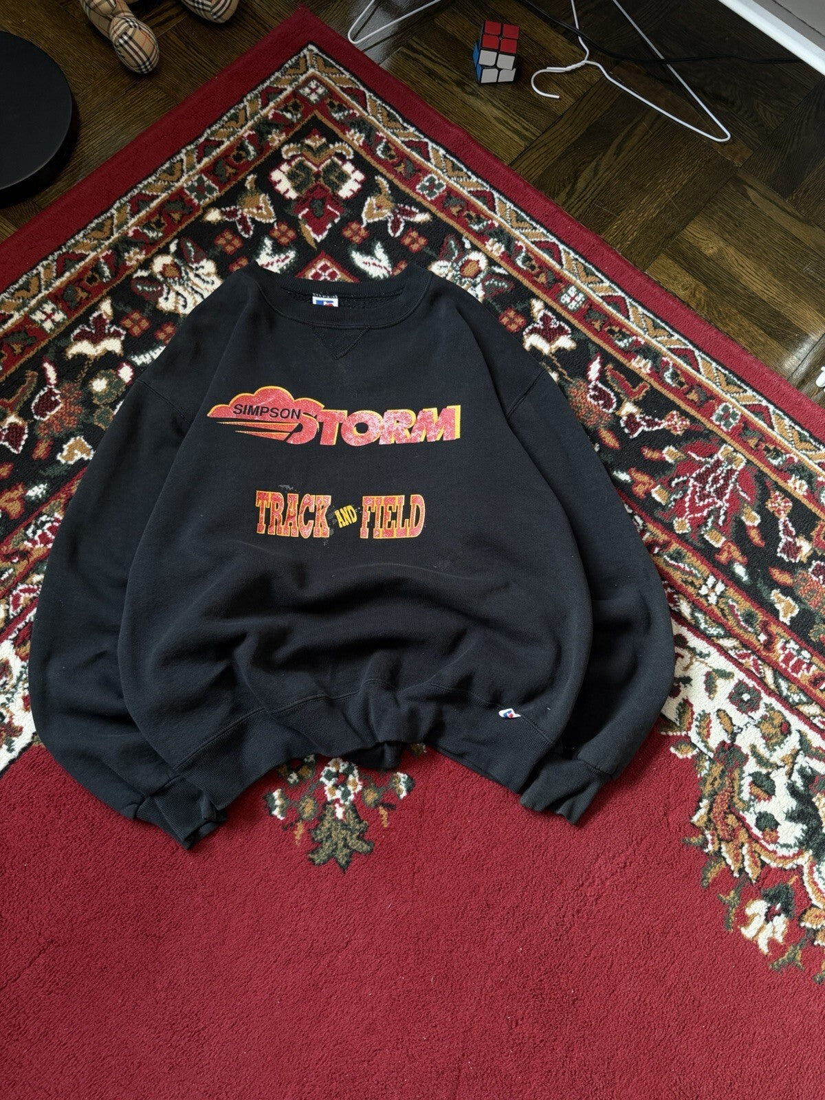 VTG Russell Athletic 90s Simpson Storm Football Sweatshirt Crewneck Pullover