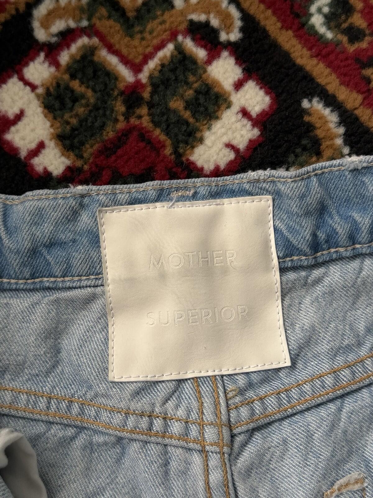 MOTHER Superior ‘The Spinner Zip Sneak’ Wide Denim Jeans Pedal Faster 26