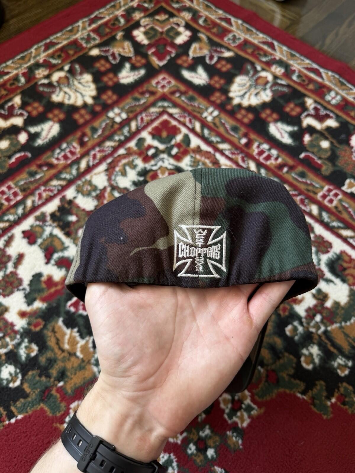 Y2K West Coast Choppers Vintage Camo Cap Hat Size OS