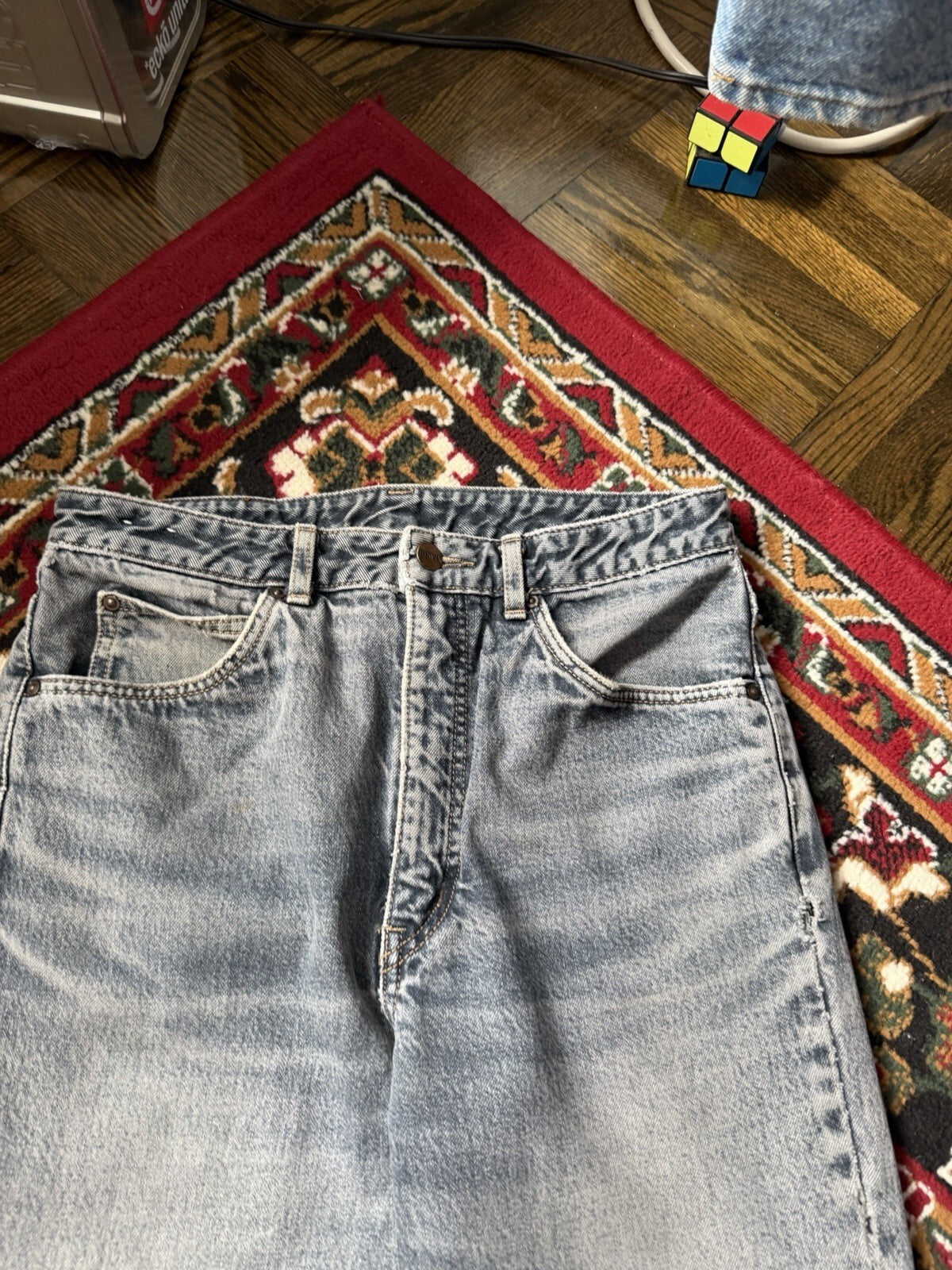 Vintage EDWIN London Slim Jeans | Size 33 x 32 | Washed Blue Japanese Denim