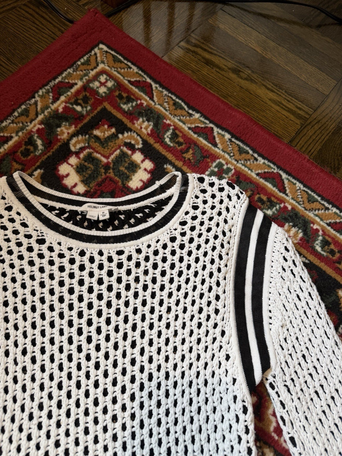 Helmut Lang Waffle Knitted Sweater Size S Unisex