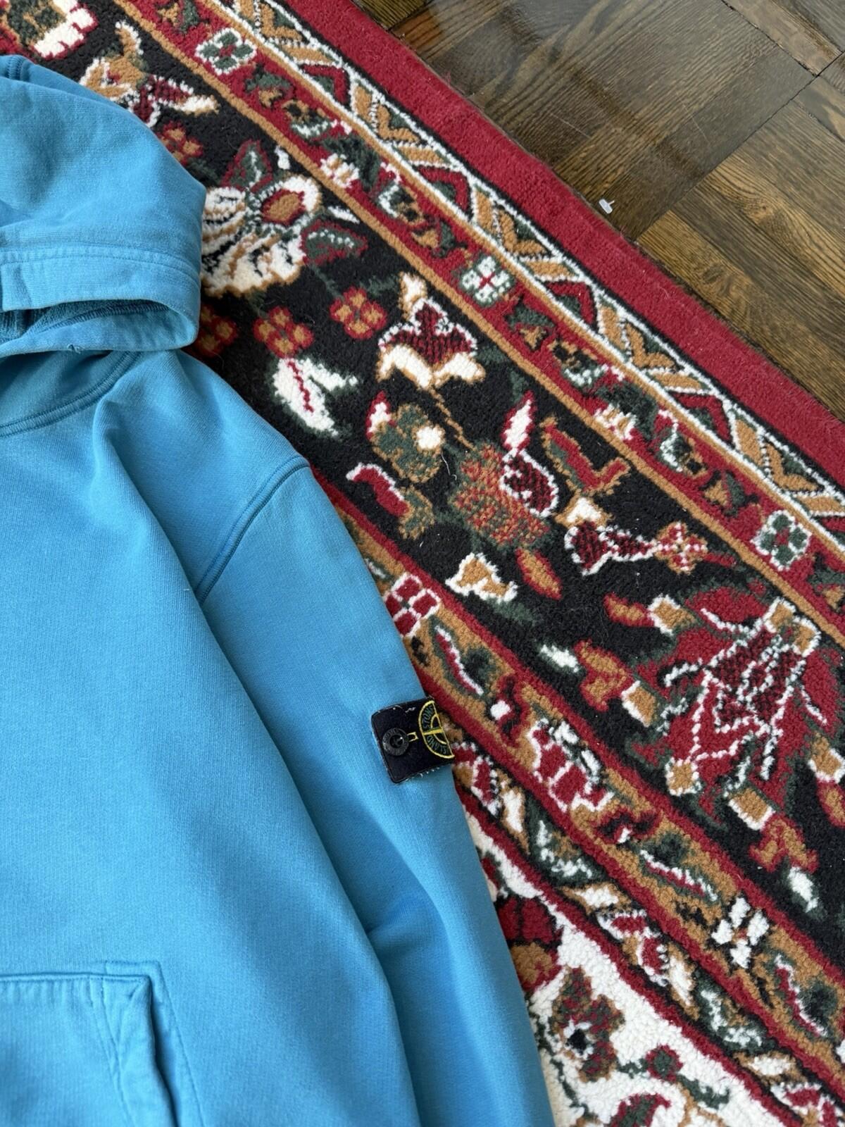Stone Island Junior Blue Badge Logo Hoodie Authentic