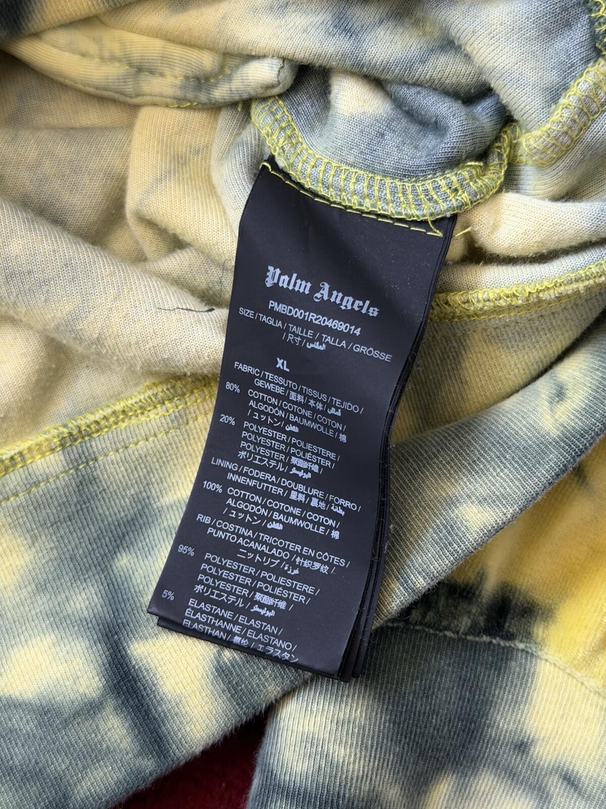 Palm Angels Yellow Tie Dye Velour Track Jacket Yellow Size XL