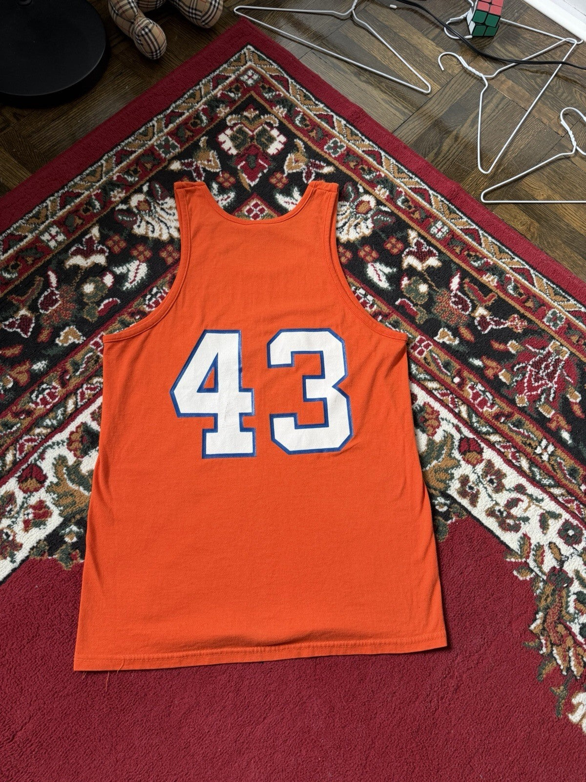 80s Cleveland Cavaliers Brad Daugherty #43 Jersey M CAVS Sand Knit NBA USA