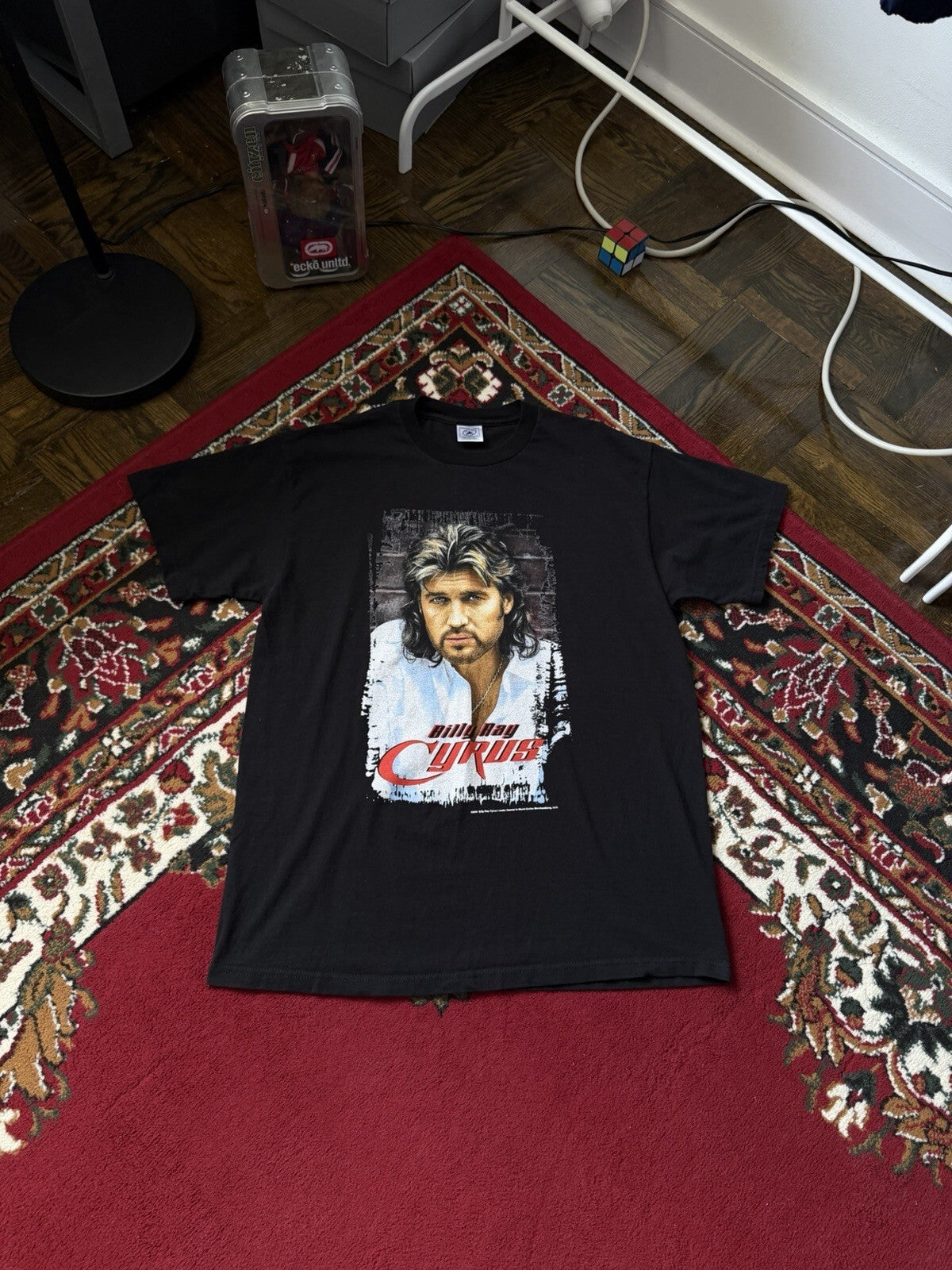 Vintage Billy Ray Cyrus 2001 Tour Black T-Shirt Mens Size Medium 00s