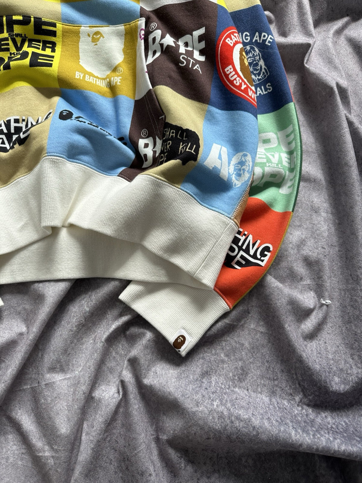 A Bathing Ape Classic Logo Loose Fit Pullover Hoodie