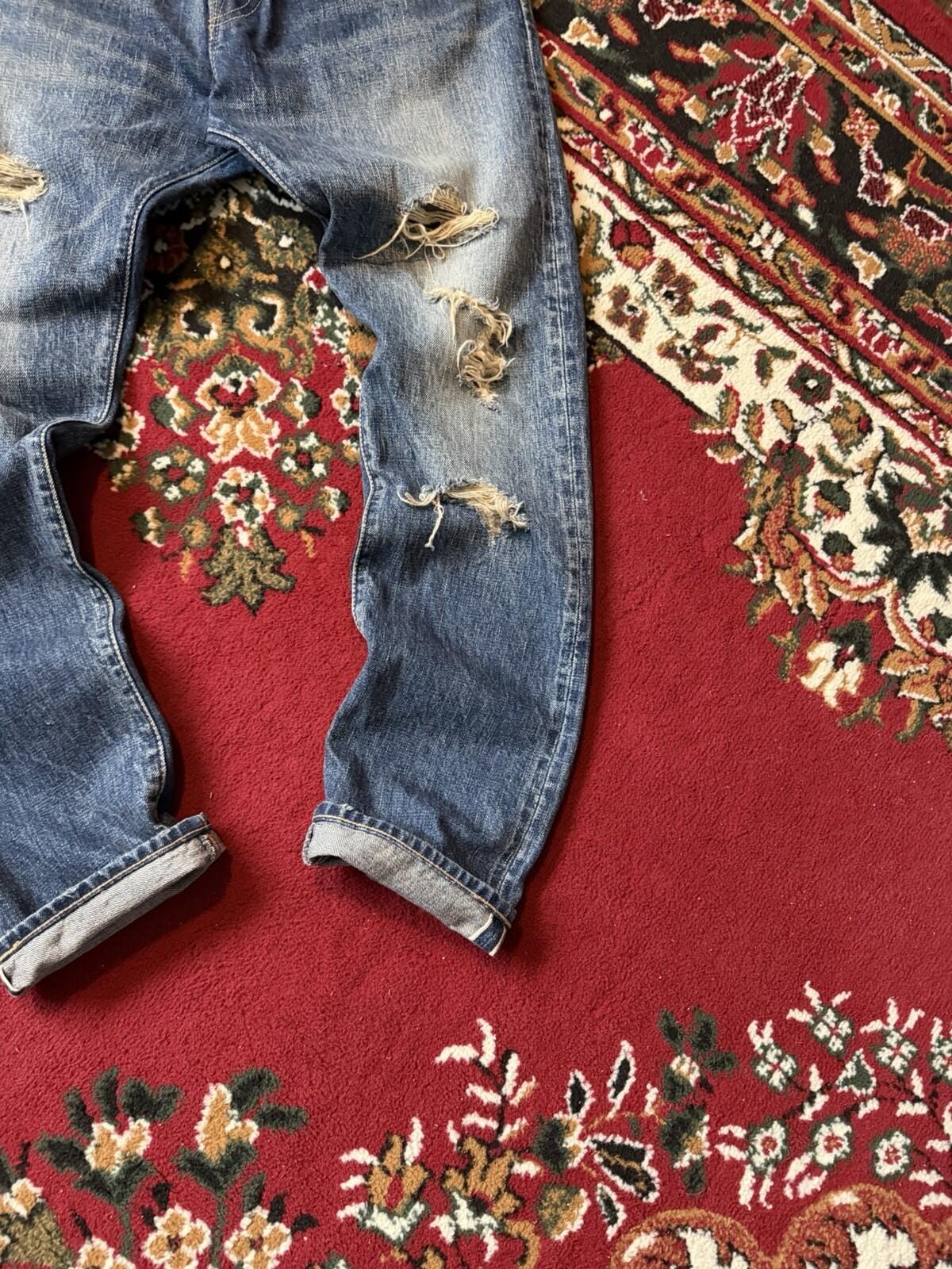 Clothsurgeon Selvedge Distressed Trashed Japanese Denim Jeans Made in Japan