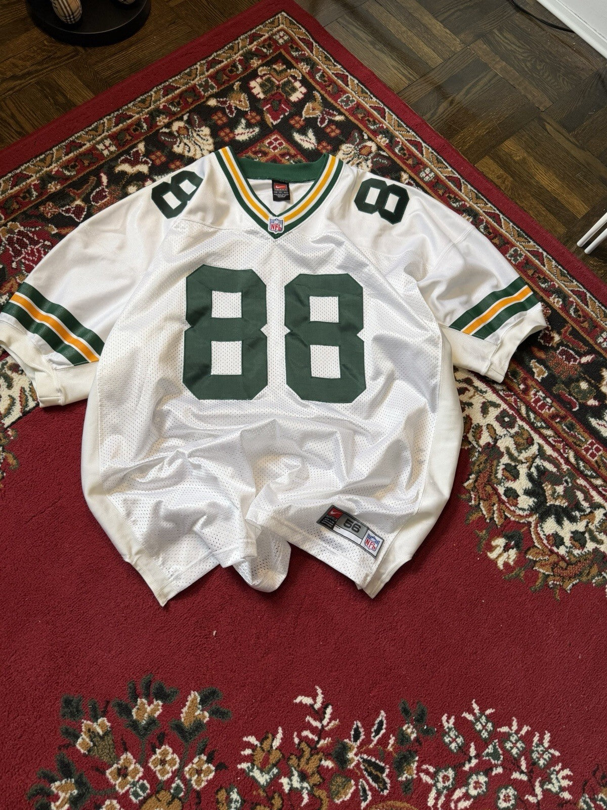 Bubba Franks #88 Green Bay Packers Jersey White Men’s 3XL(56)