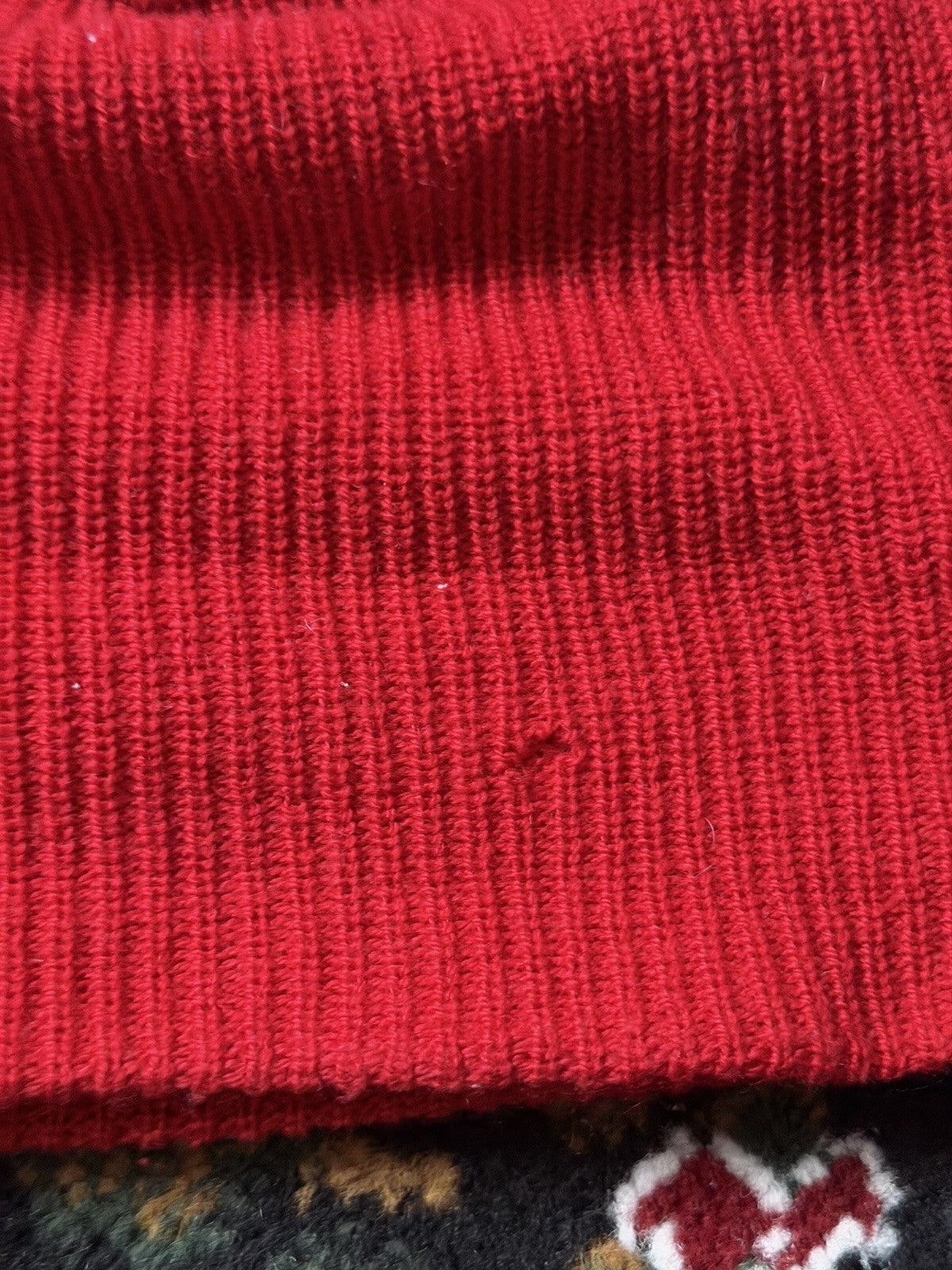 Canada Goose Red Standard Classic Badge Toque Beanie