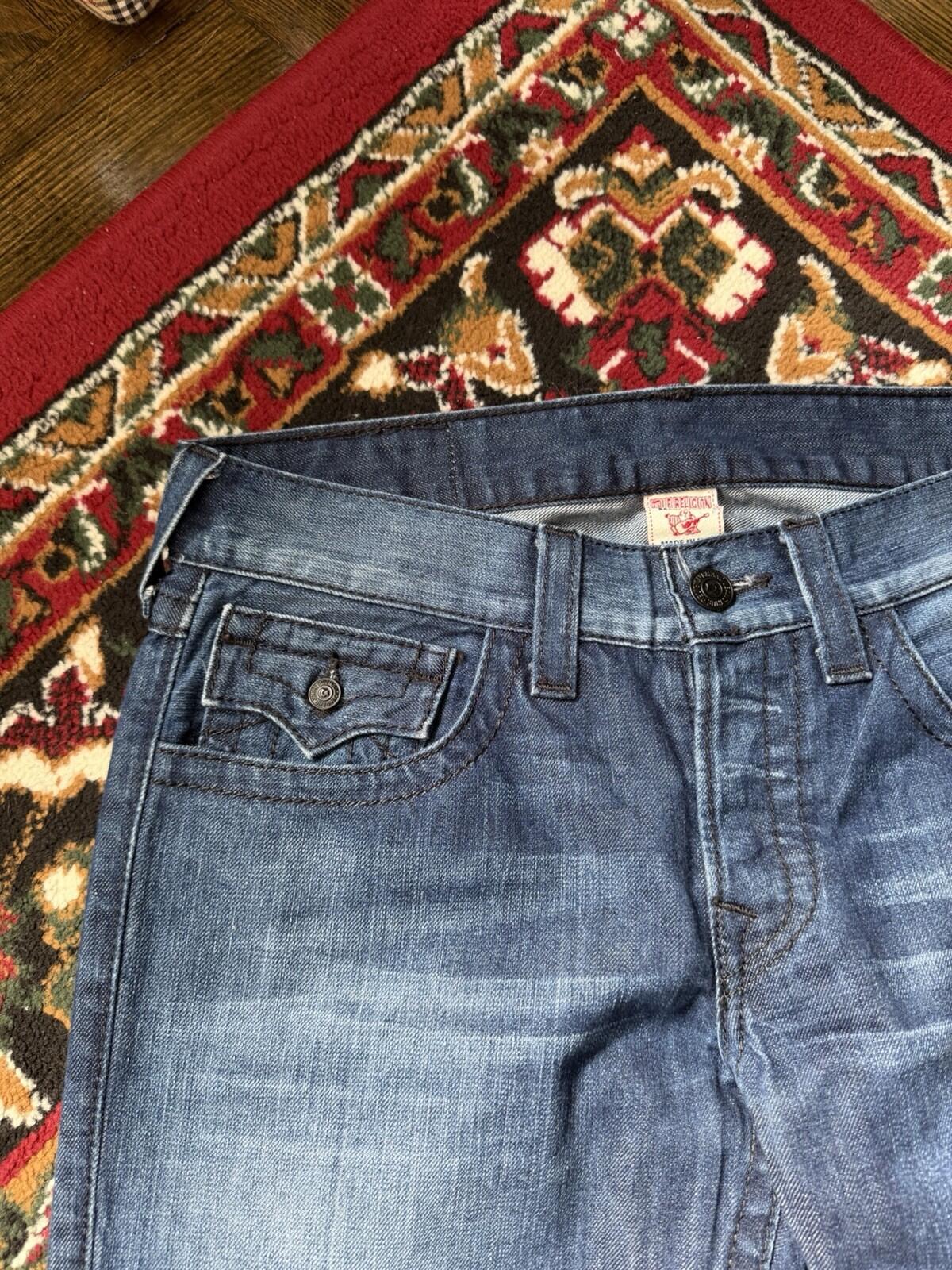 Y2K True Religion Studded Skinny Vintage Jeans Made In USA Size 32