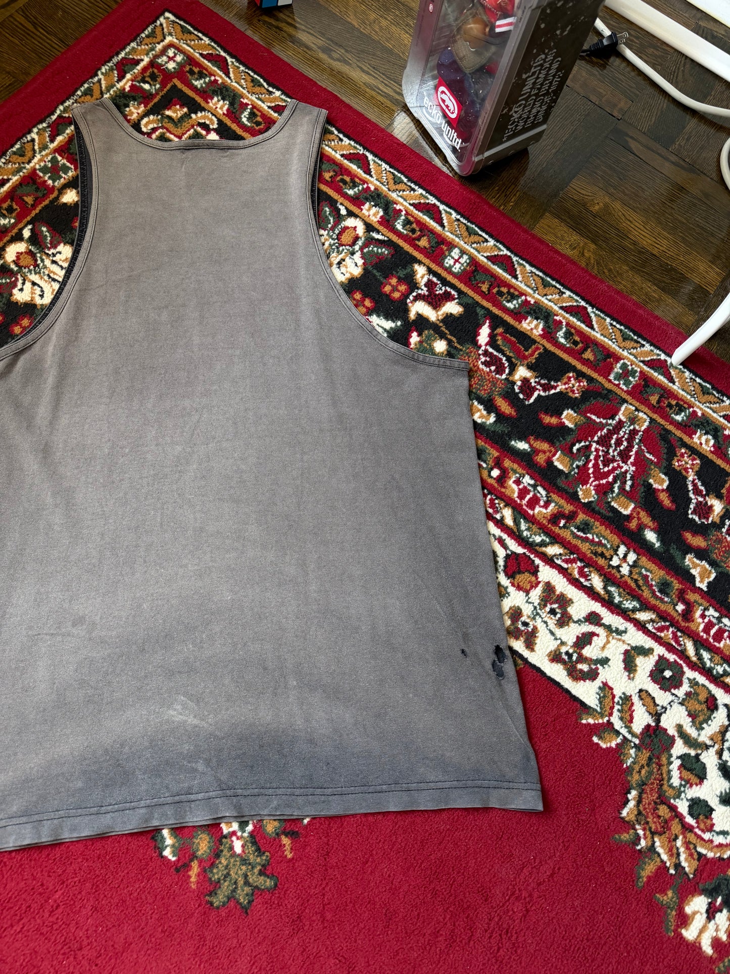 Vintage No Boundaries Ocean Weave Faded Out Tank Top Shirt