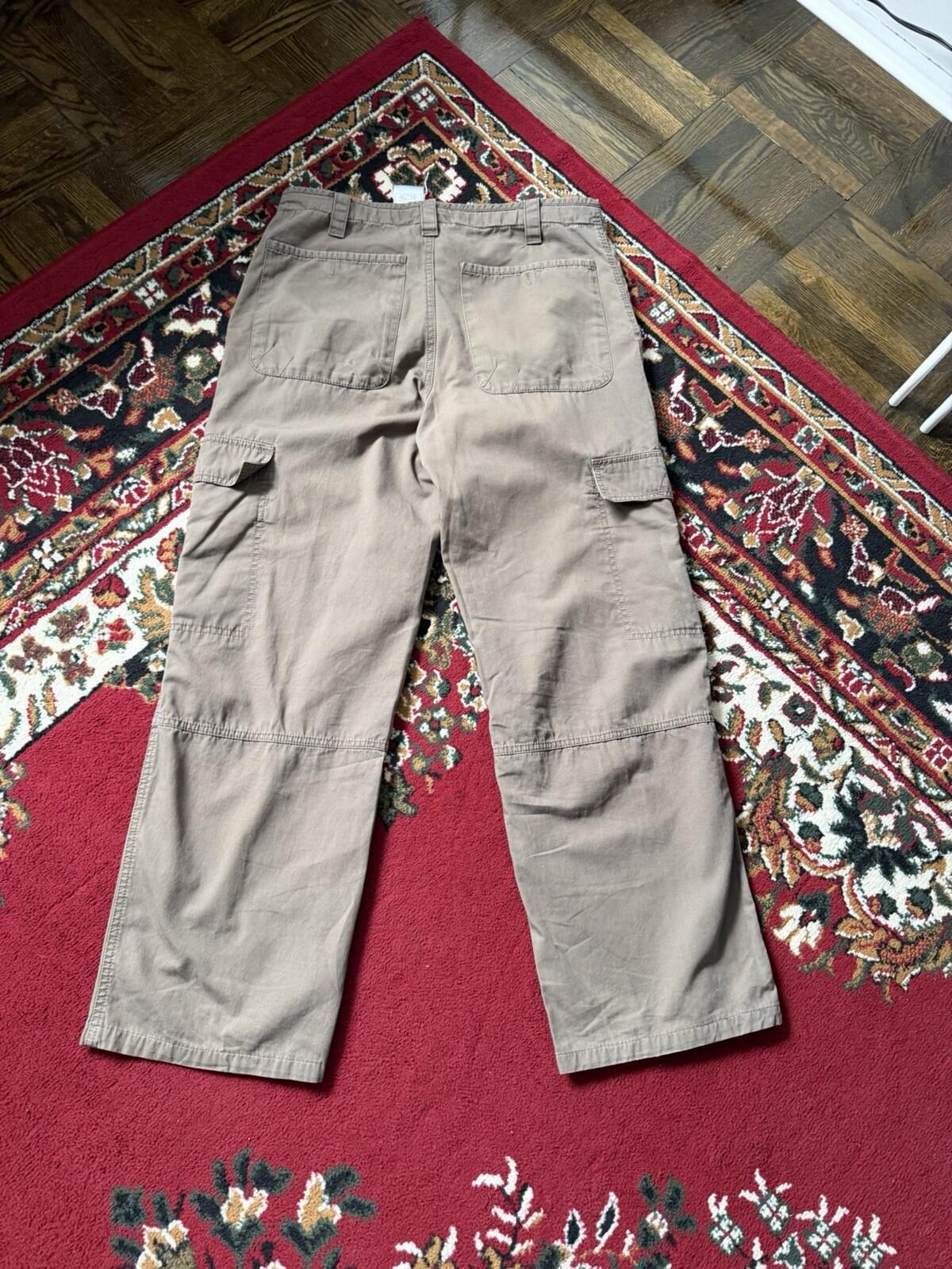 Vintage Nike Y2K Cargo Baggy Pants Olive Green Size S 00s