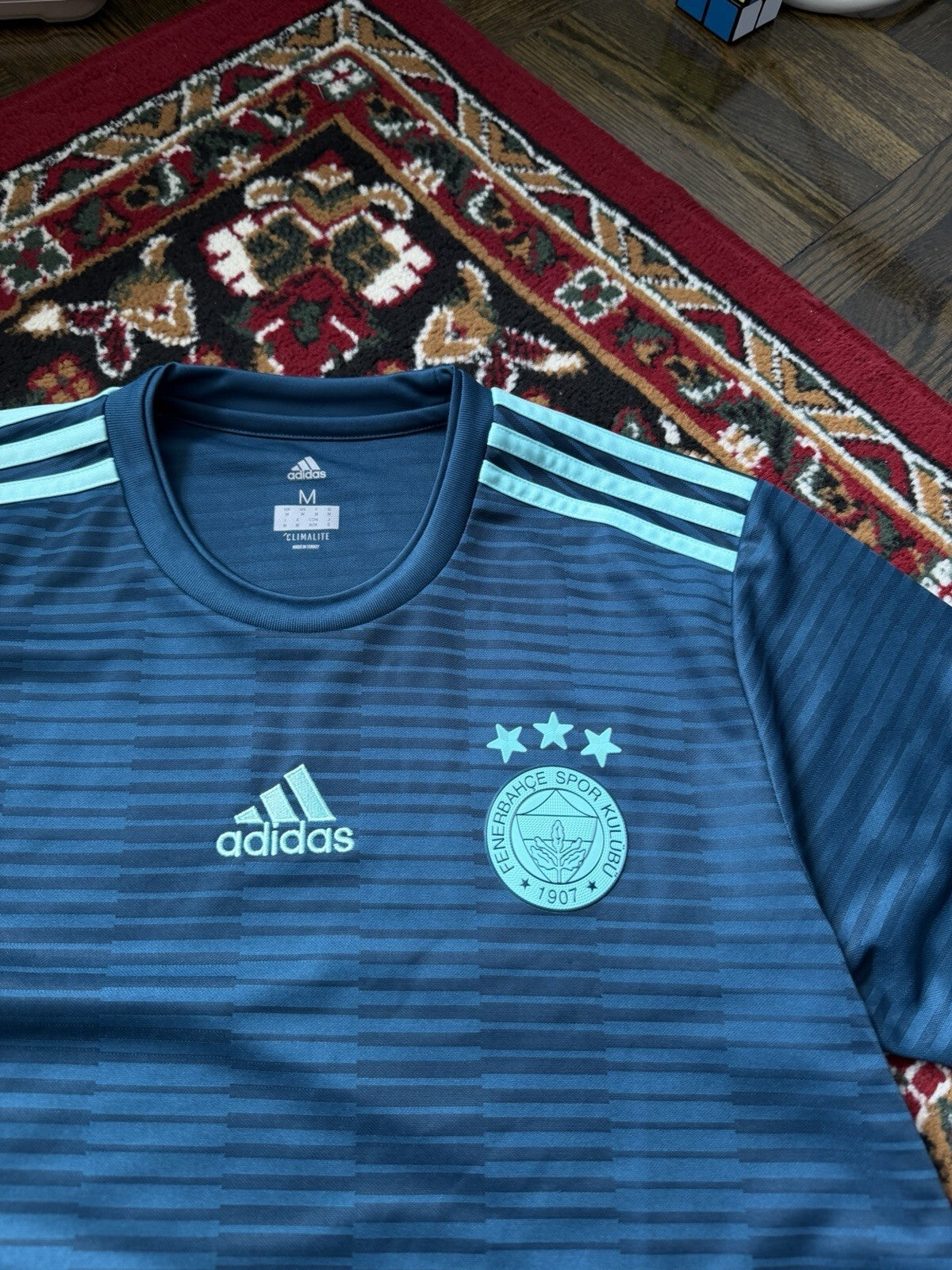 Men's Adidas Fenerbahce SK 2018/2019 Away Soccer Football Shirt Jersey Size M