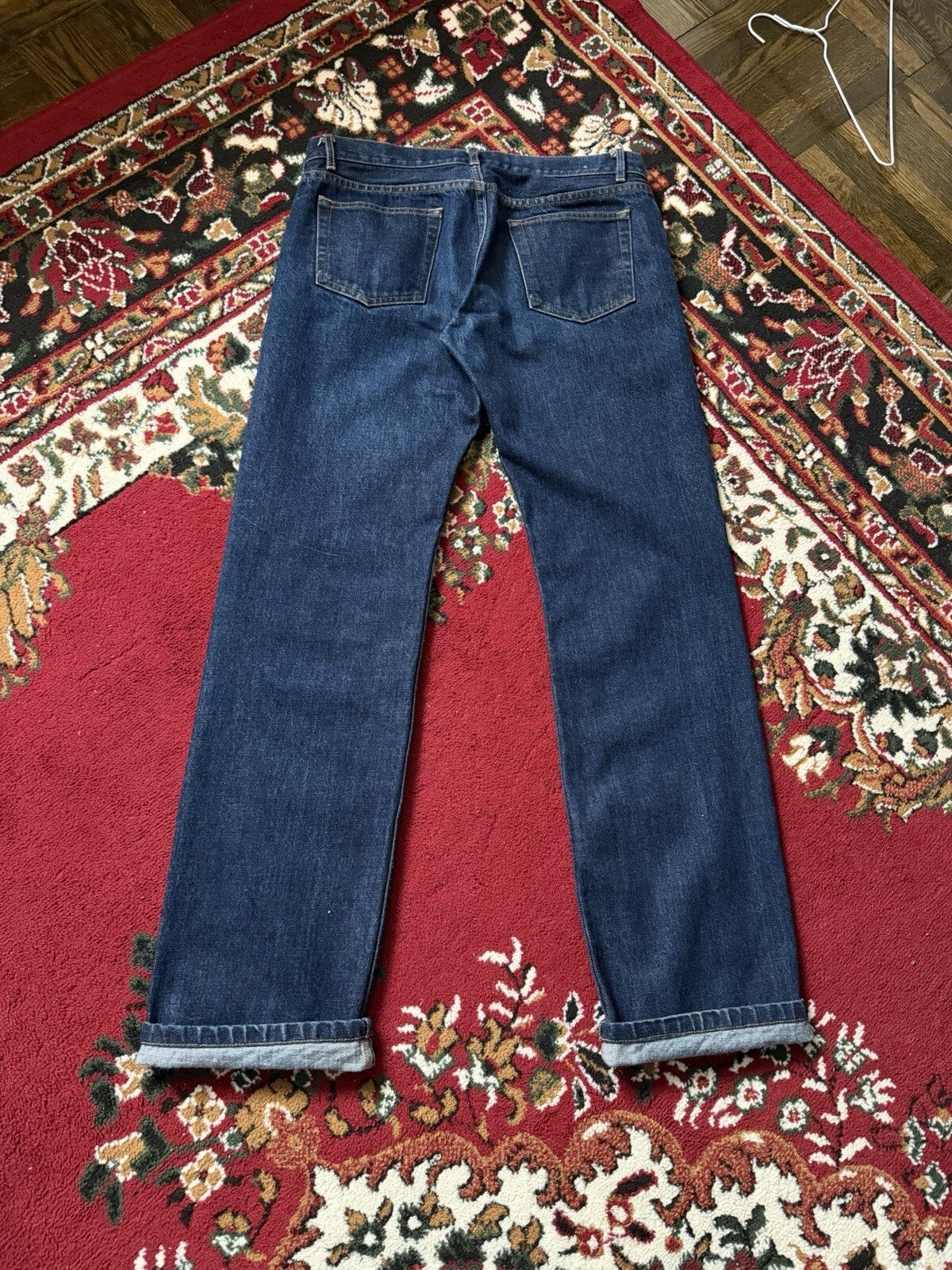 APC Rue De Paris Hipster Men's Size 30 Red Selvedge Distressed Slim Jeans A.P.C