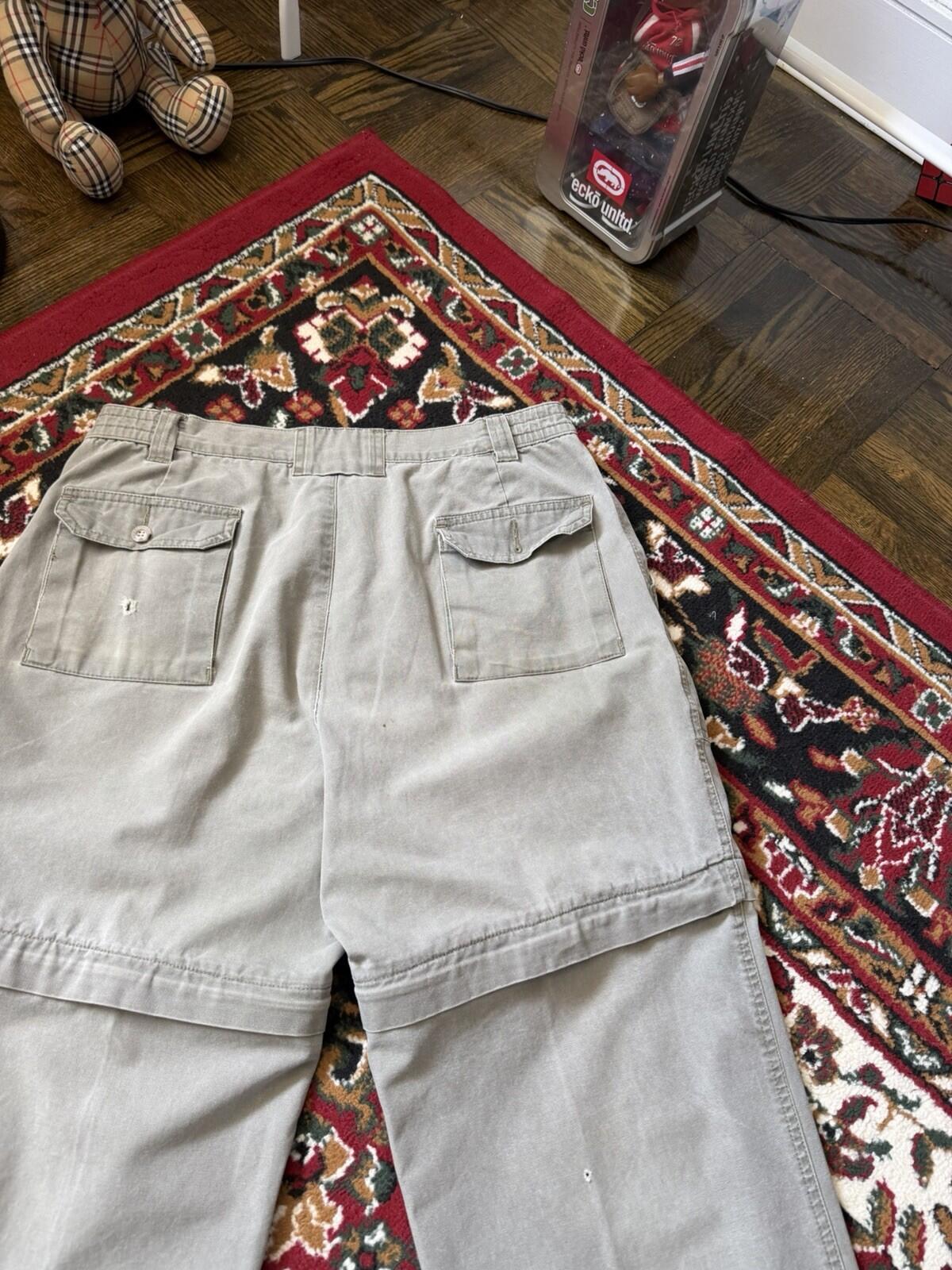 90s Eddie Bauer Vintage Convertible Zip Off Pants Men's 34/32 Hunting Hiking