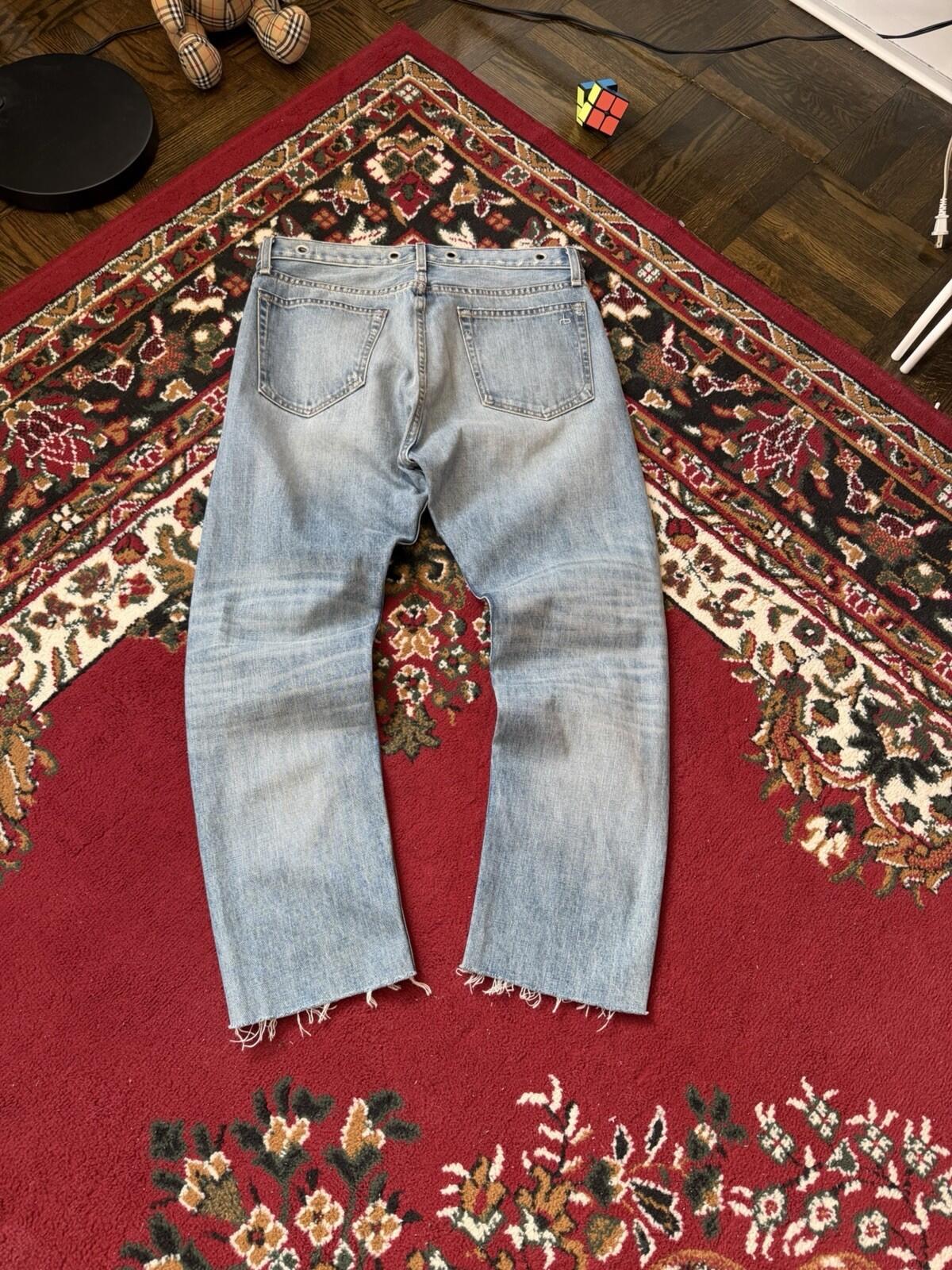 Rag & Bone Cotton Ripped Distressed Jeans Size 27 Blue Rare Design