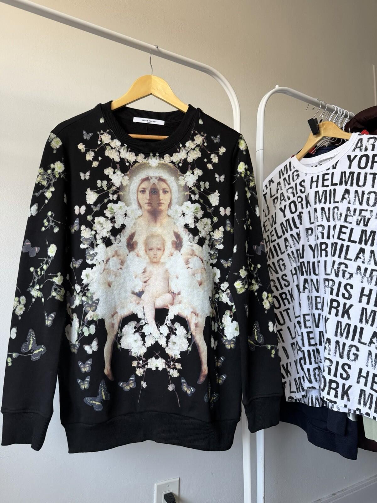 Rare Givenchy Madonna Baby’s Breathe Starry Floral Crewneck Sweater Sweatshirt S