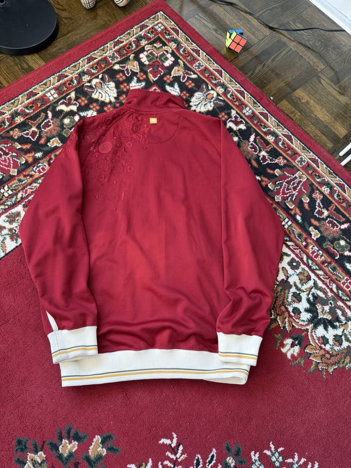 Vintage Ecko Untld Spell Out Gambling Zip Up Jacket Sweater Size L