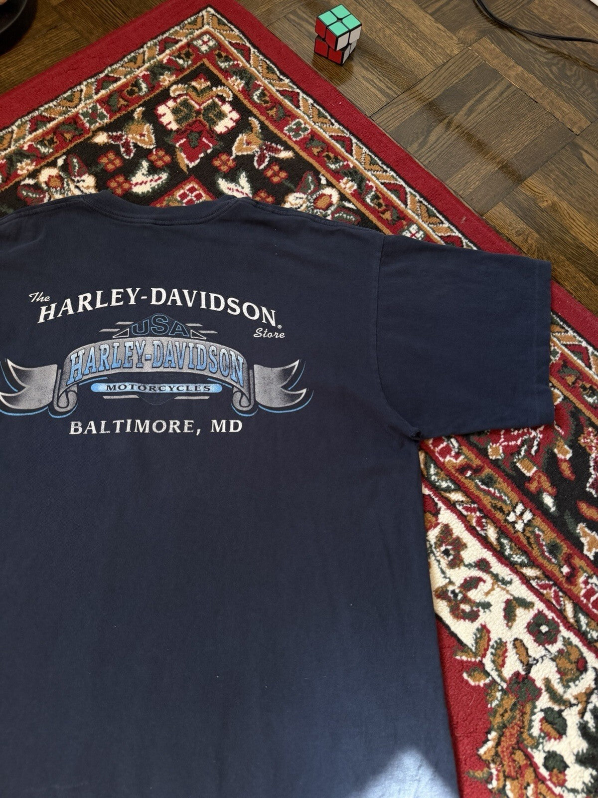 Harley Davidson Lightning Pocket Logo Single Stitch Tee