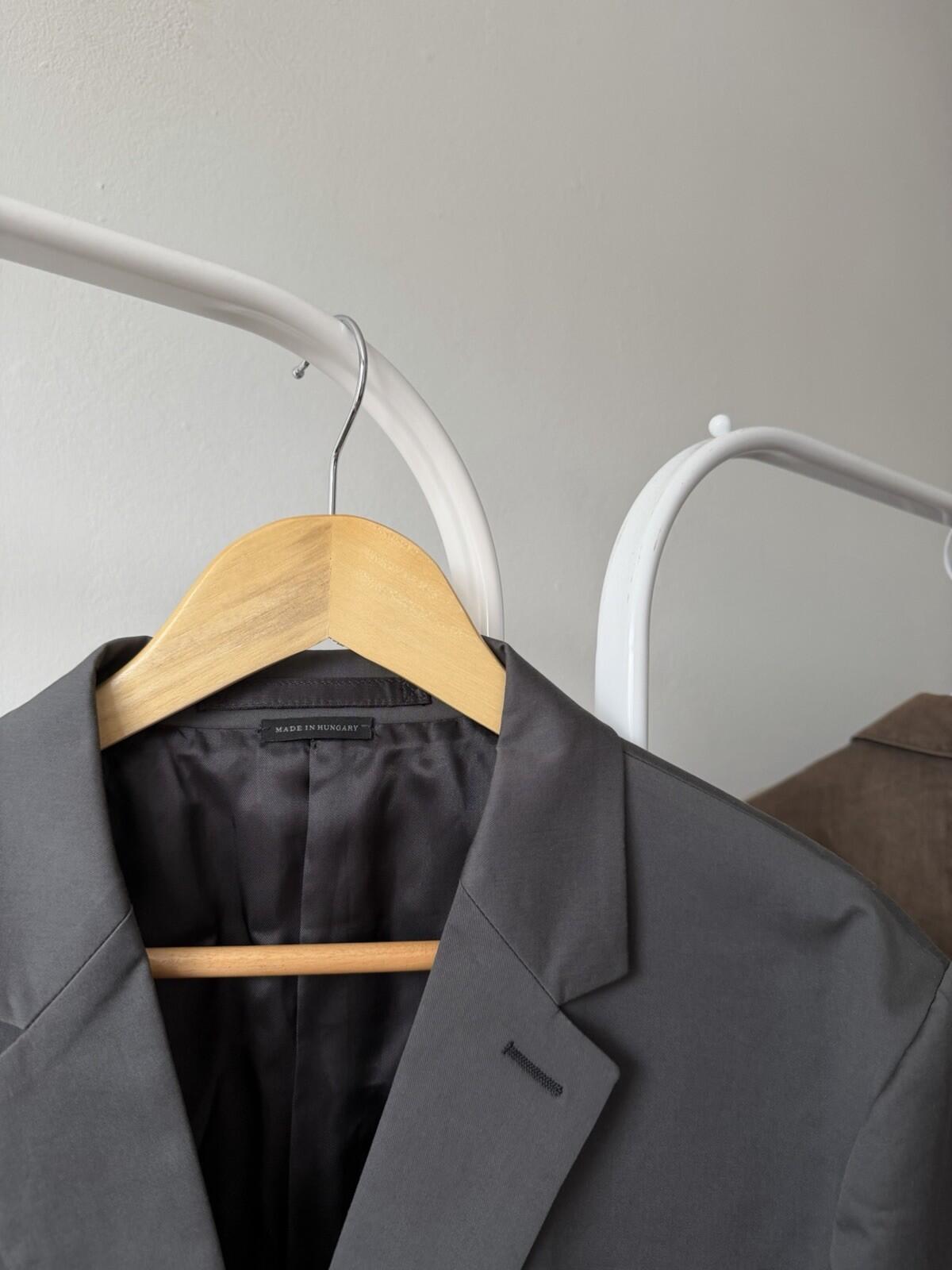 Prada Milano Cotton Gray Two Button Blazer / Sport Jacket