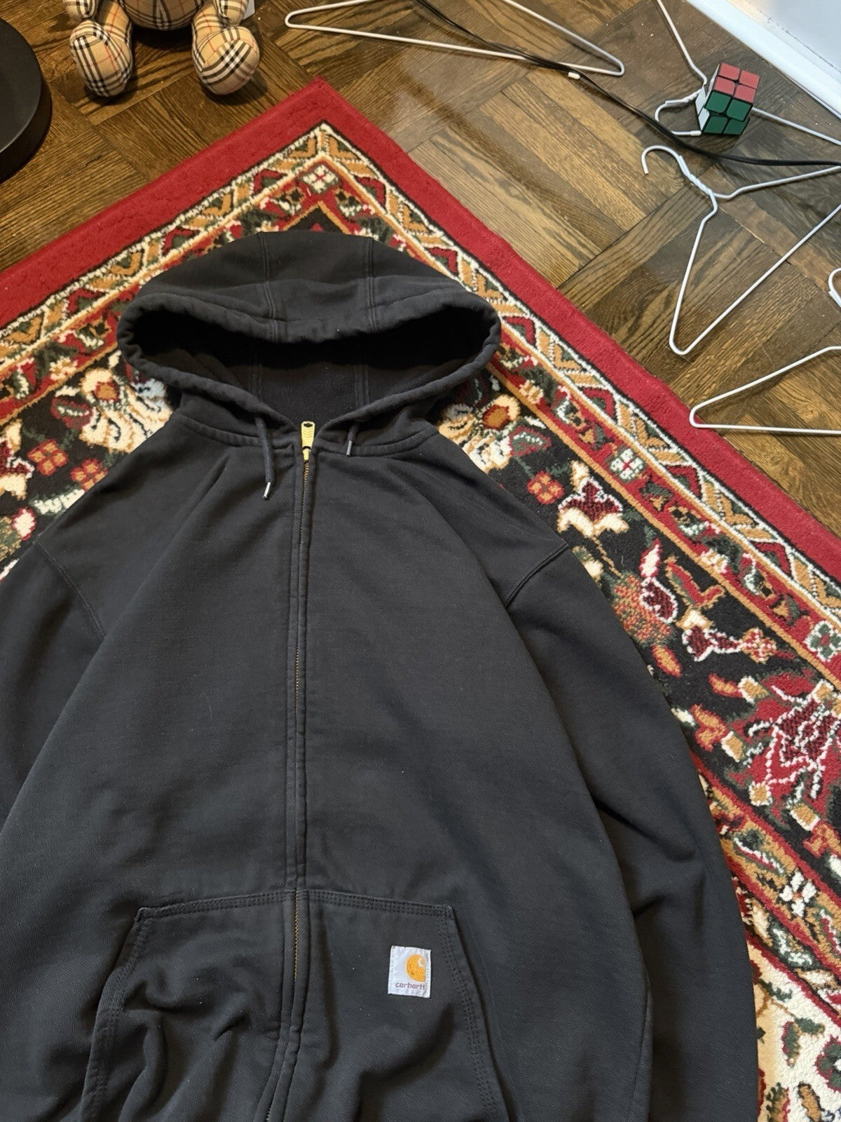 Vintage Carhartt Loose Fit Full Zip Hoodie Size L Mens 00s
